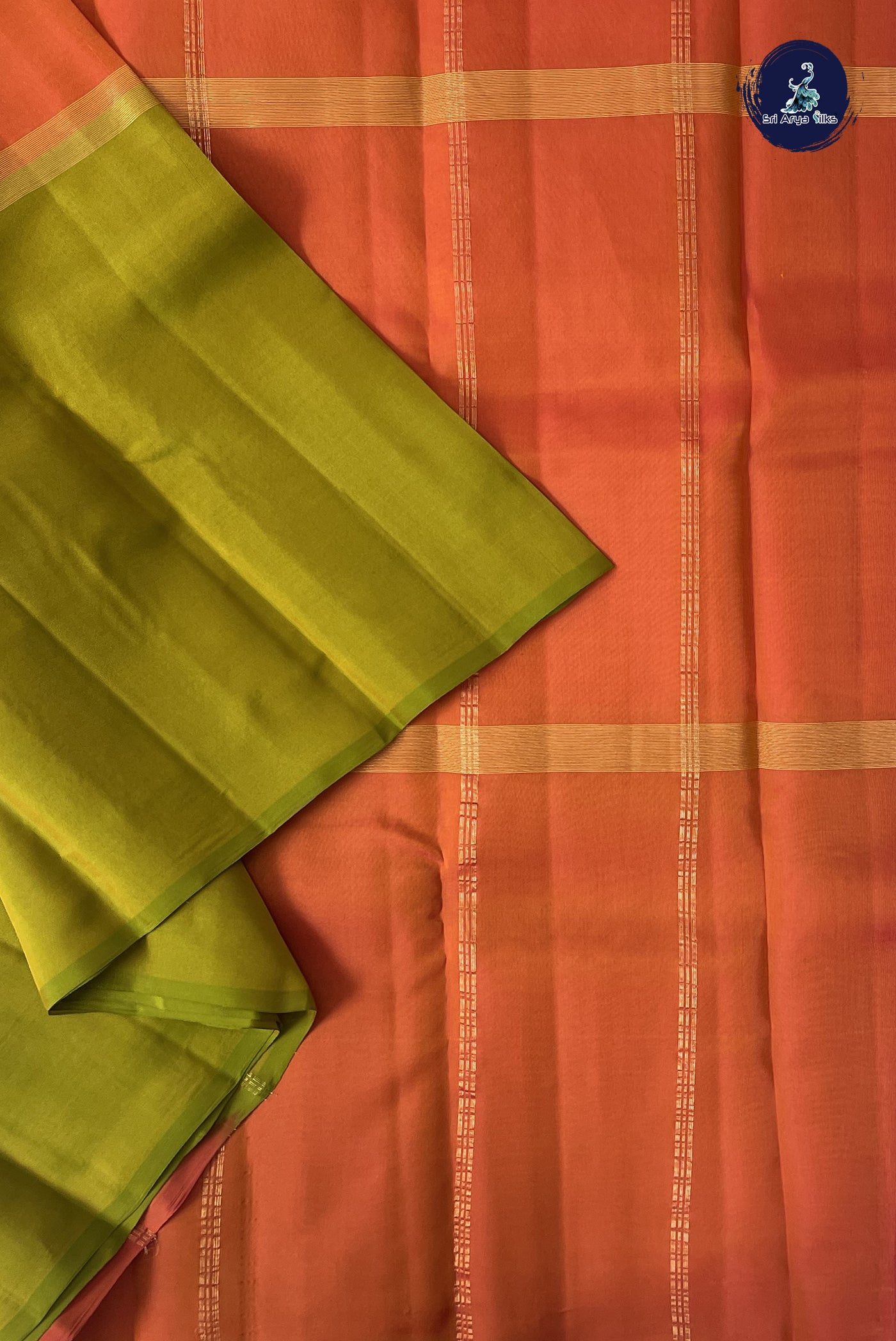Multi Colour Light Weight Silk Saree With Muppagam / 3 Part Pattern