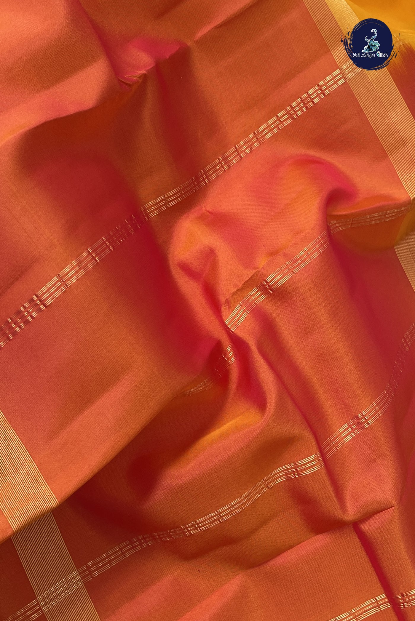 Multi Colour Light Weight Silk Saree With Muppagam / 3 Part Pattern