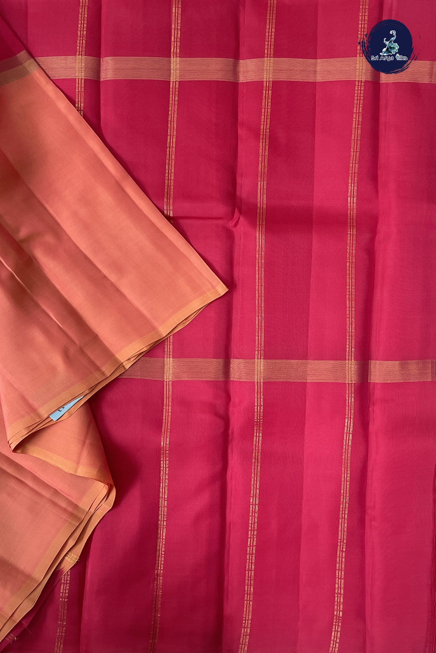 Multi Colour Light Weight Silk Saree With Muppagam / 3 Part Pattern