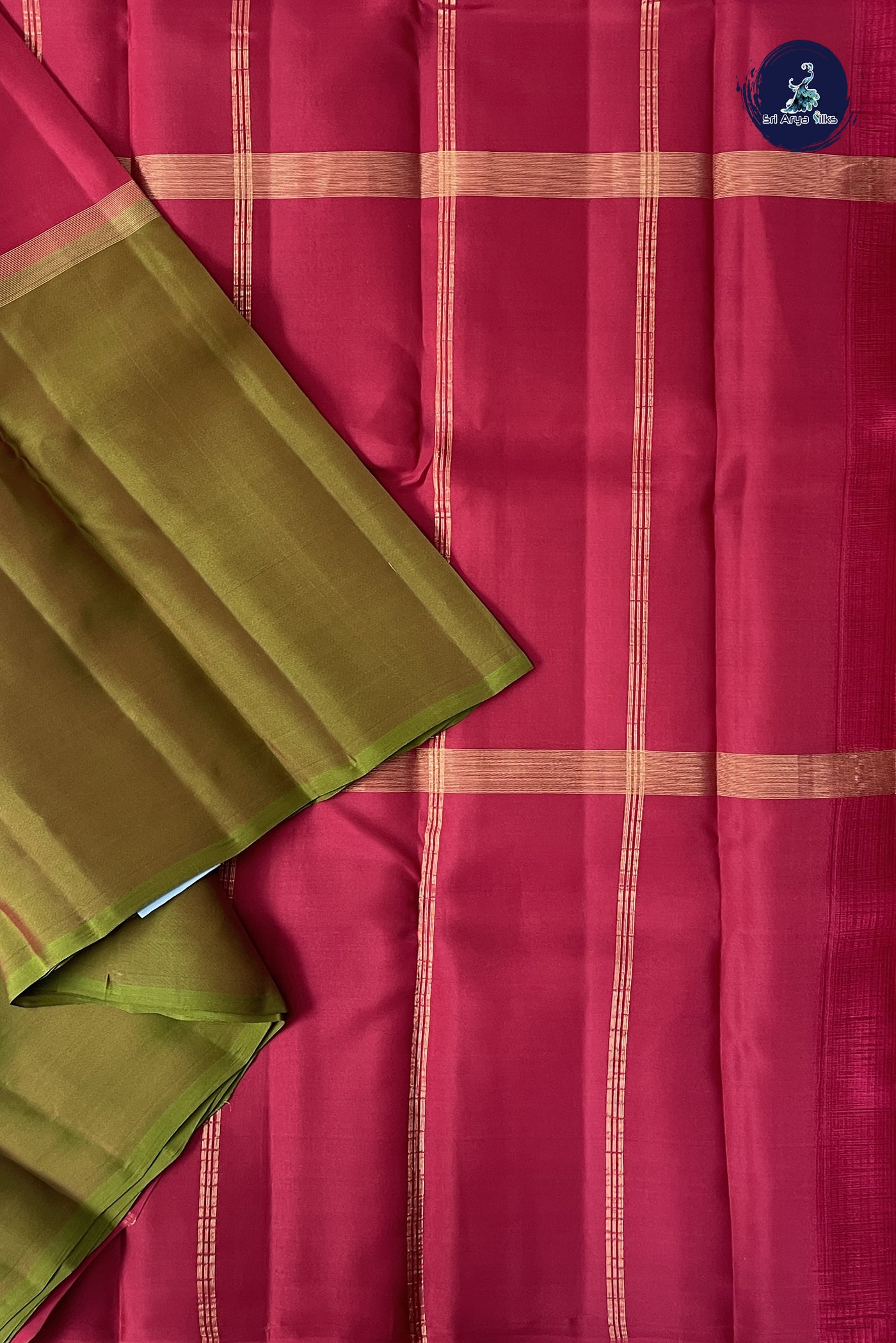 Multi Colour Light Weight Silk Saree With Muppagam / 3 Part Pattern