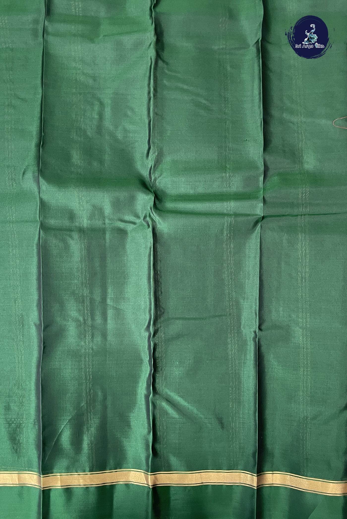 Dual Tone Brown Light Weight Silk Saree With Plain Pattern