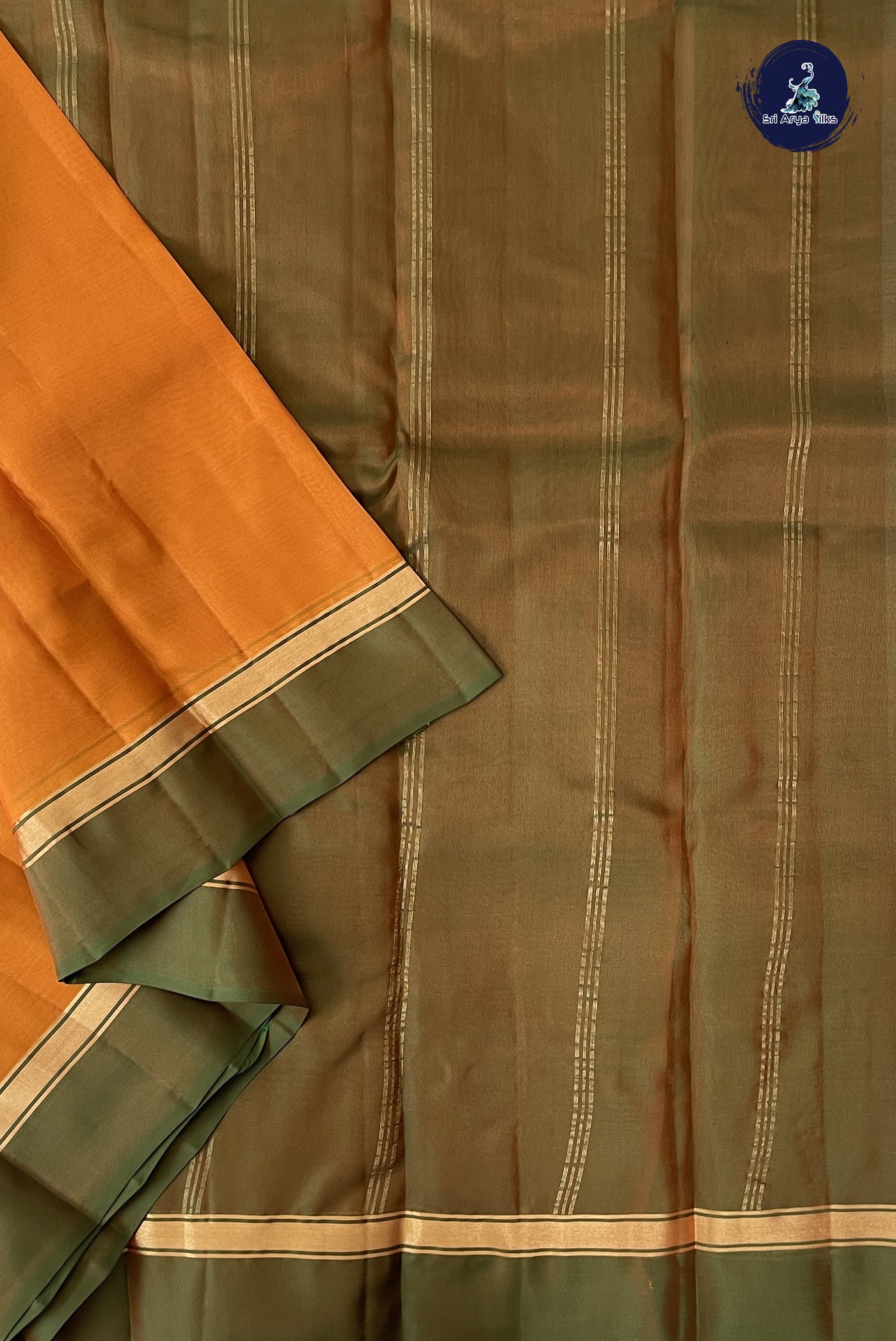 Yellow Light Weight Silk Saree With Plain Pattern