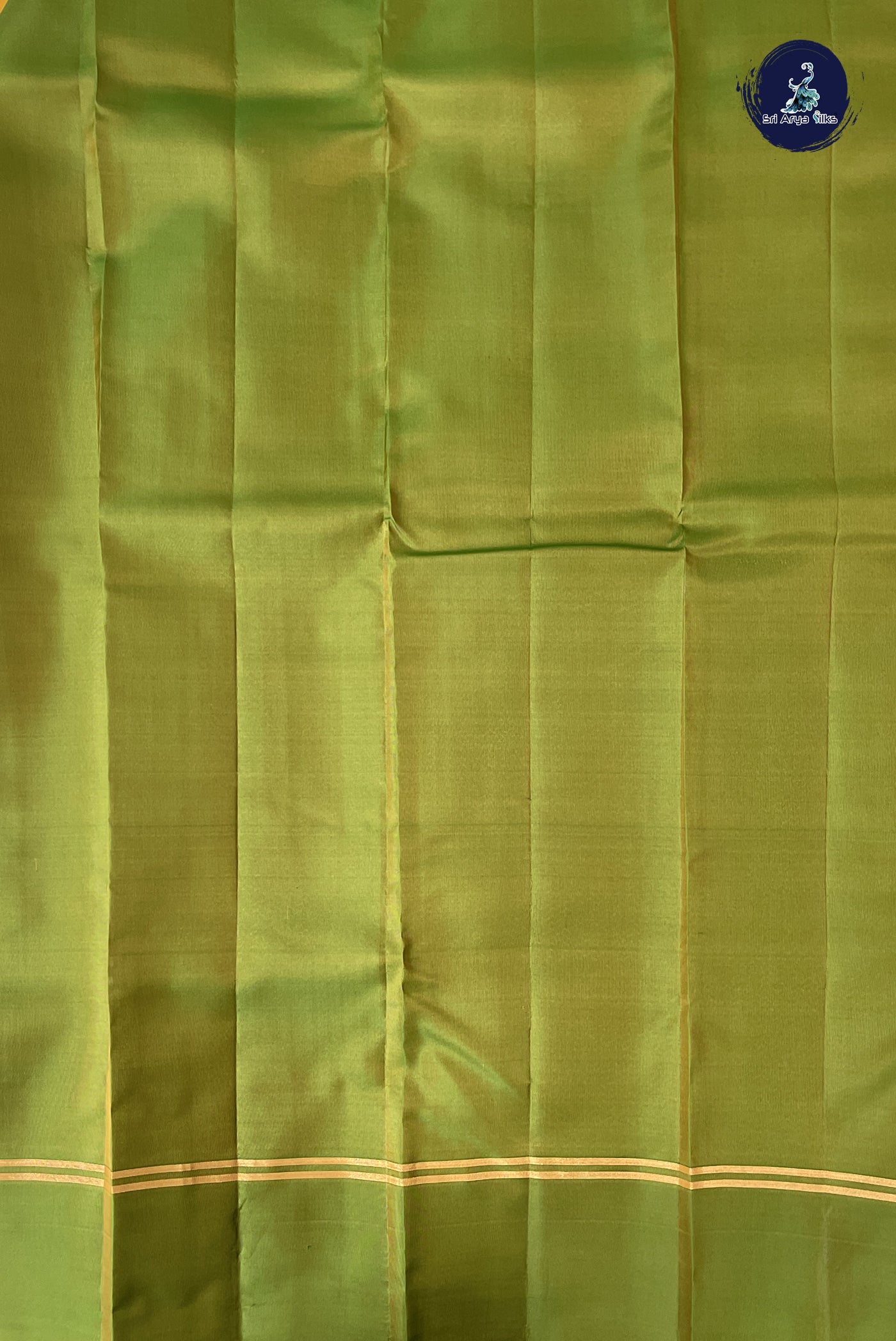 Mustard Yellow Light Weight Silk Saree With Stripes Pattern