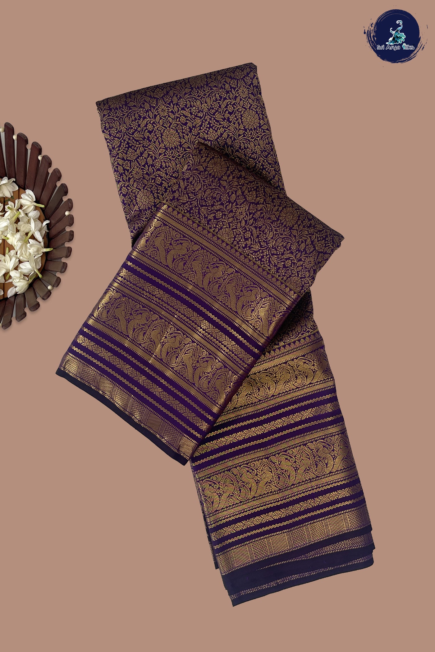 Jamun Traditional Silk Saree With Jacquard Pattern