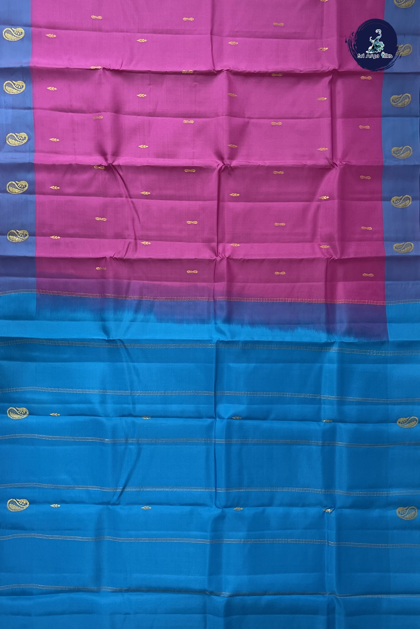Pink Light Weight Silk Saree With Zari Buttas Pattern