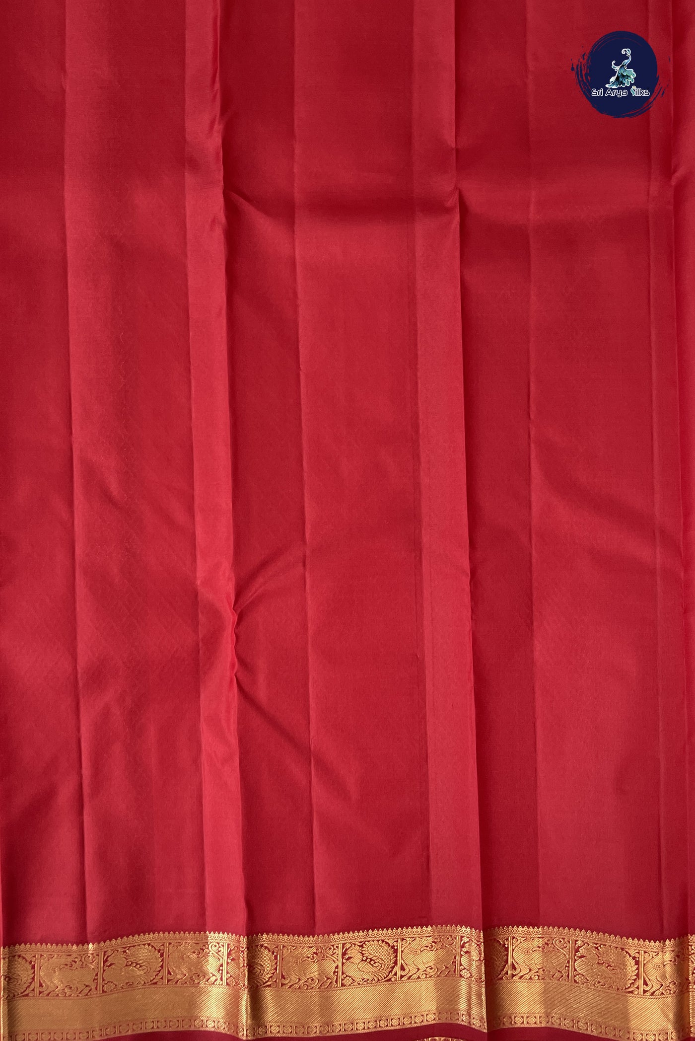 Red Light Weight Silk Saree With Zari Buttas Pattern