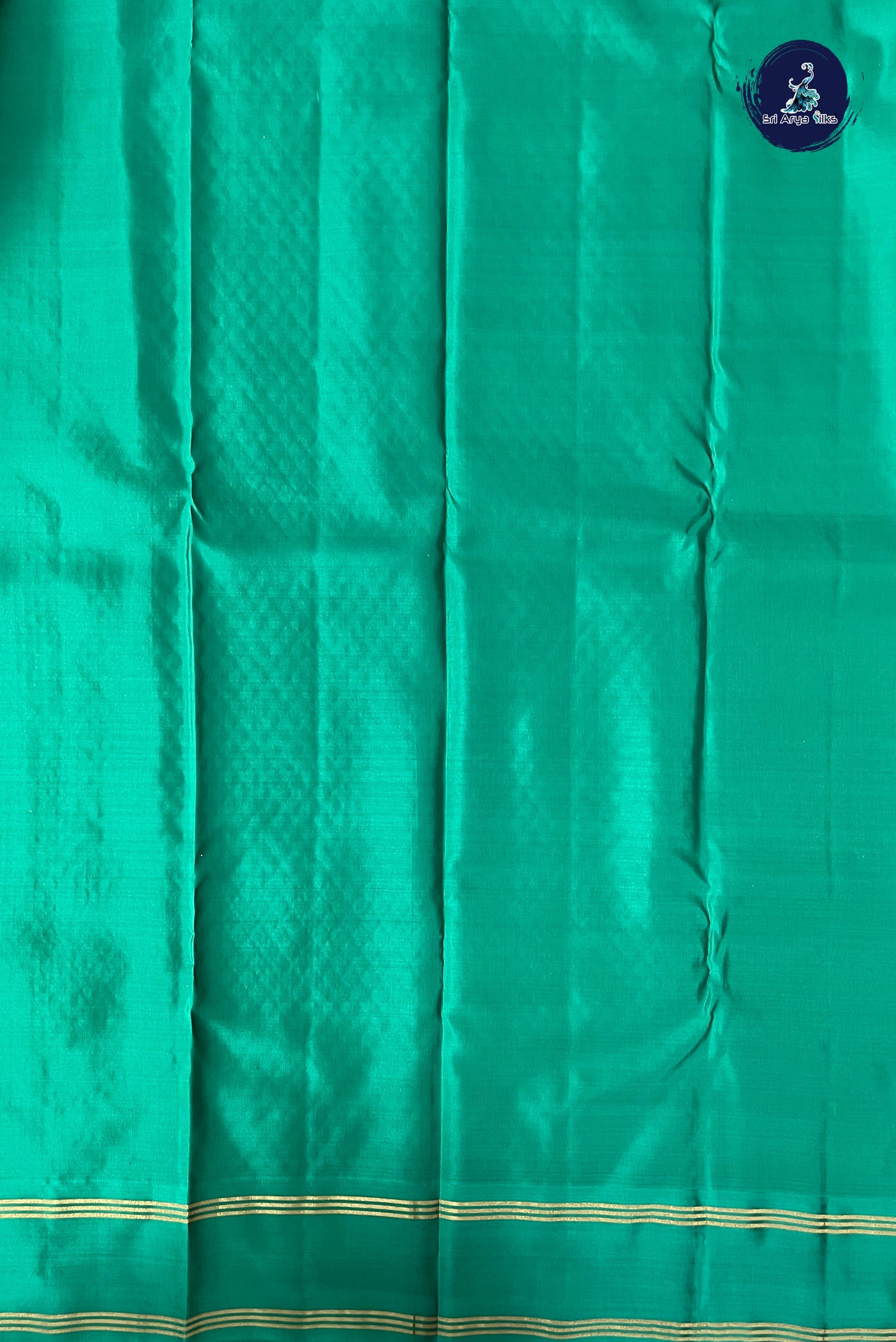 Dual Tone Brown Half Pure Silk Saree With Stripes Pattern