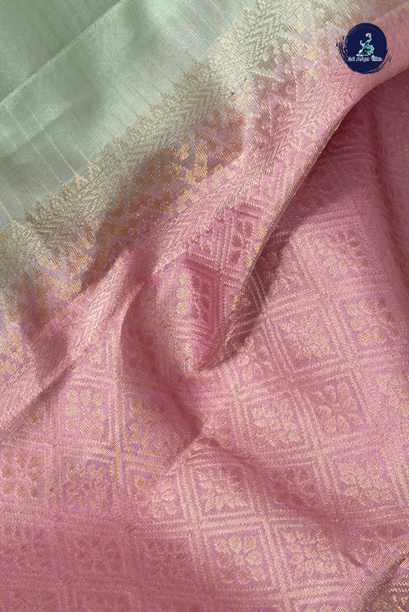 Pastel Shade Half Pure Silk Saree With Zari Buttas Pattern