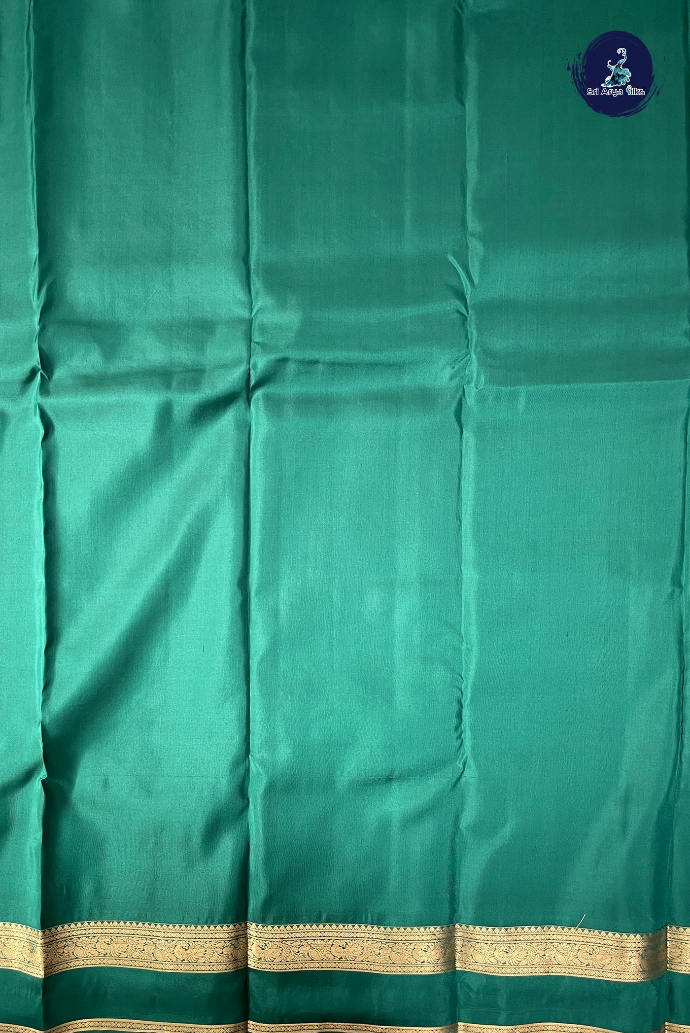Green Half Pure Silk Saree With Zari Buttas Pattern