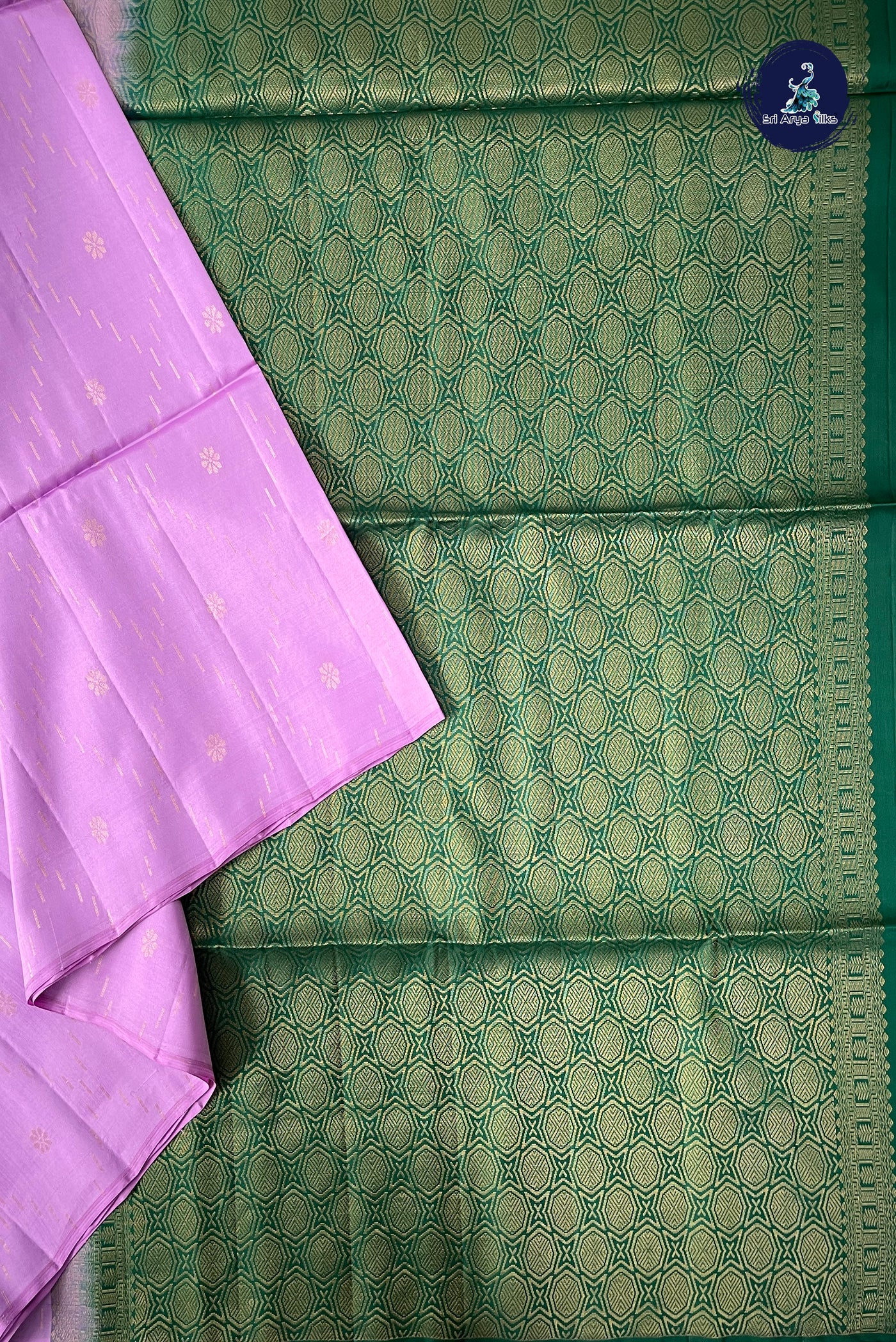 Lotus Pink Half Pure Silk Saree With Zari Woven Pattern