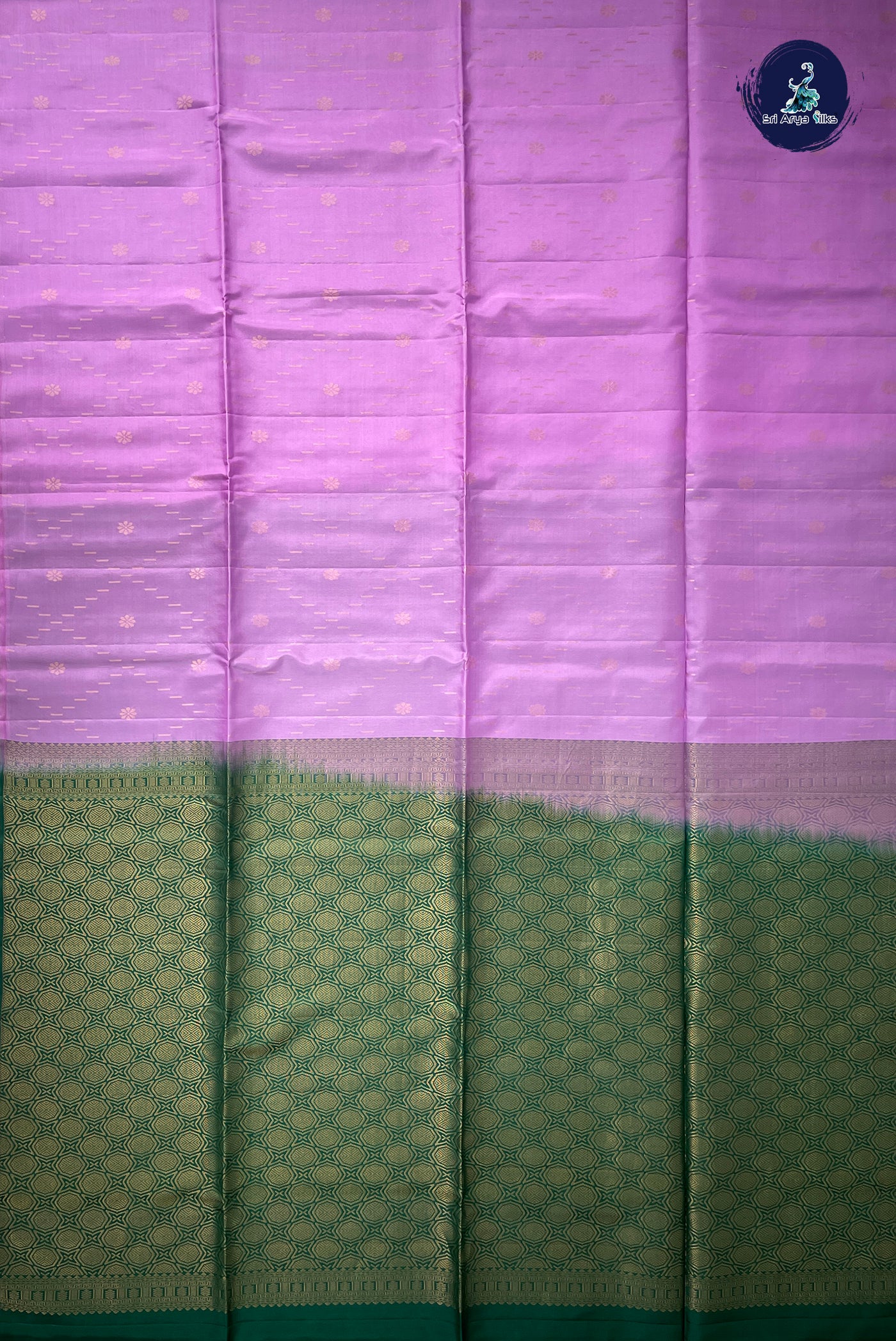 Lotus Pink Half Pure Silk Saree With Zari Woven Pattern