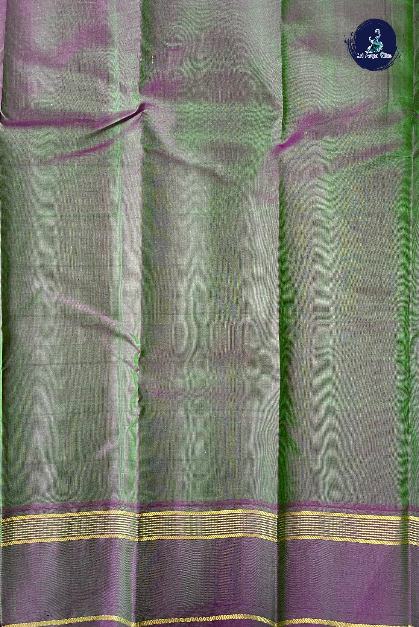 Parrot Green Traditional Silk Saree With Checked Pattern