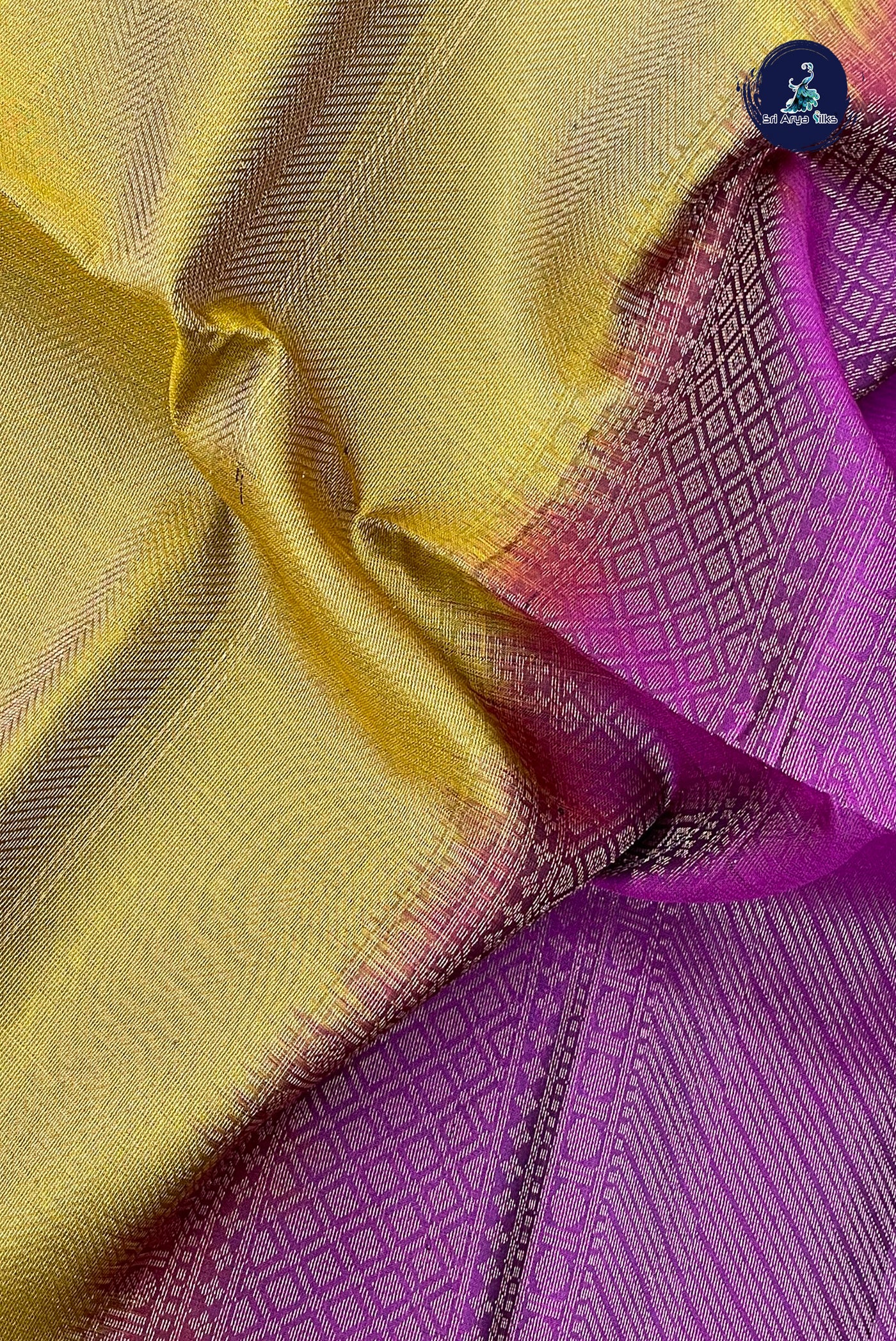 Golden Mustard Soft Silk Saree With Tissue Brocade Pattern