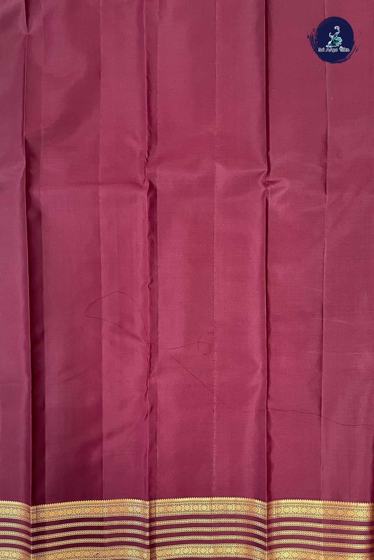 Rust Traditional Silk Saree With Zari Buttas Pattern