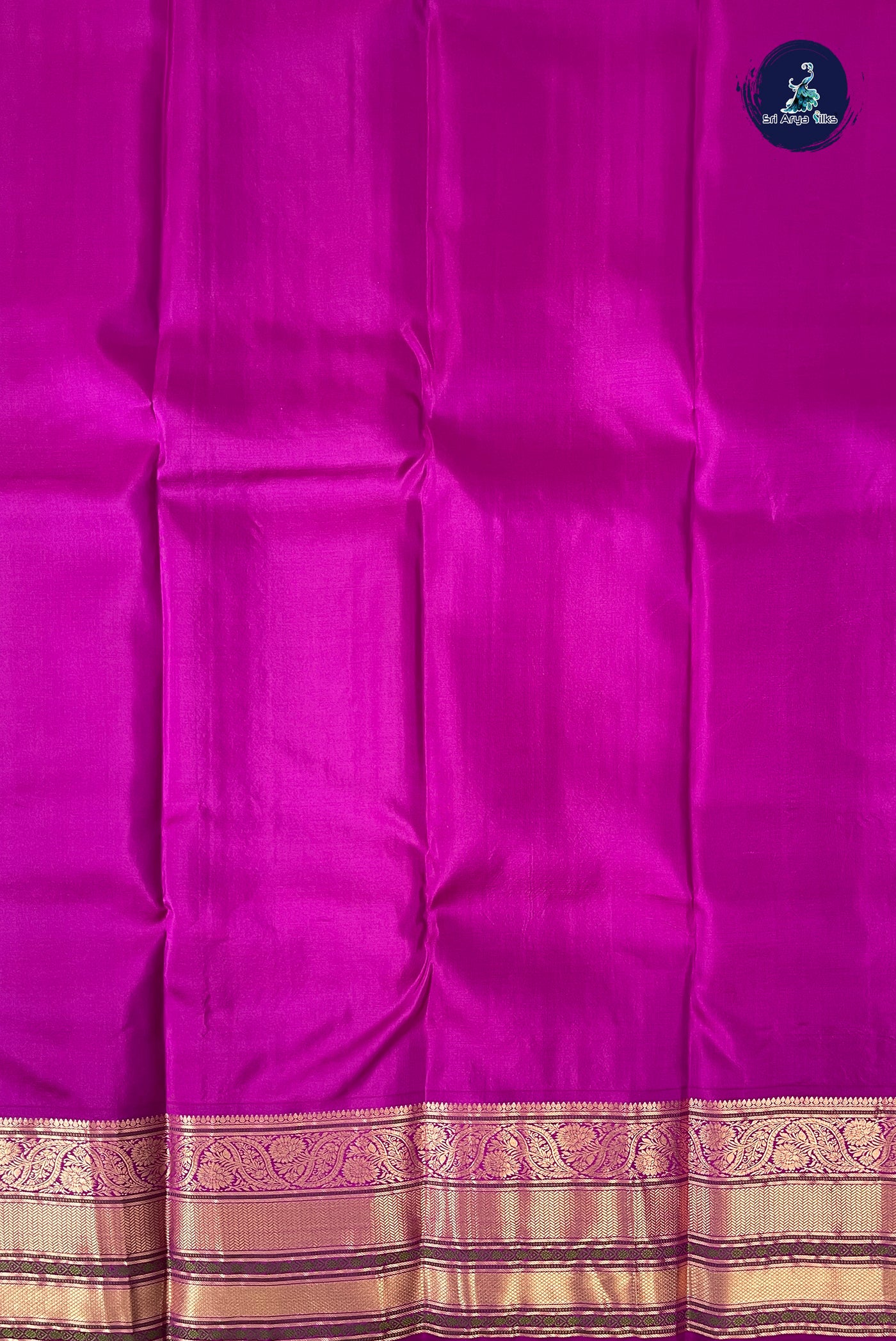 Pink Brocade Silk Saree With Embossed Pattern