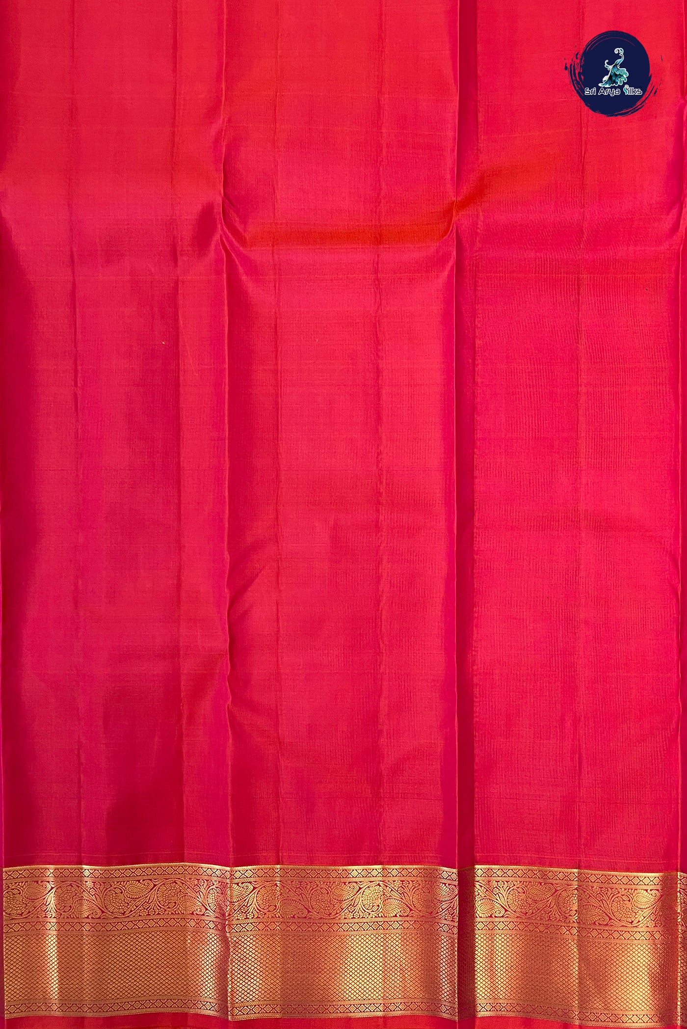 Orangish Pink Traditional Silk Saree With Zari Buttas Pattern