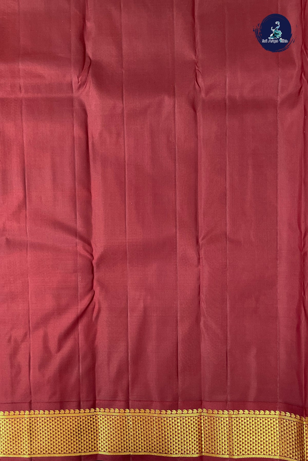 Light Pink Korvai Contrast Silk Saree With Plain Pattern