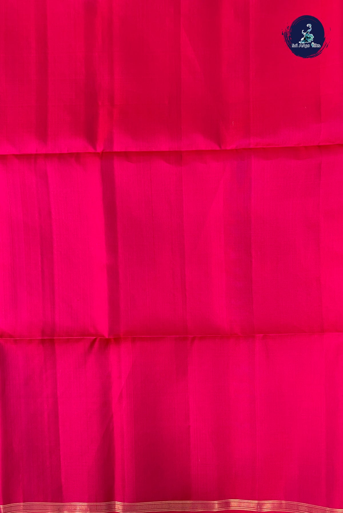 Dark Pink Soft Silk Saree With Peacock Butta Pattern
