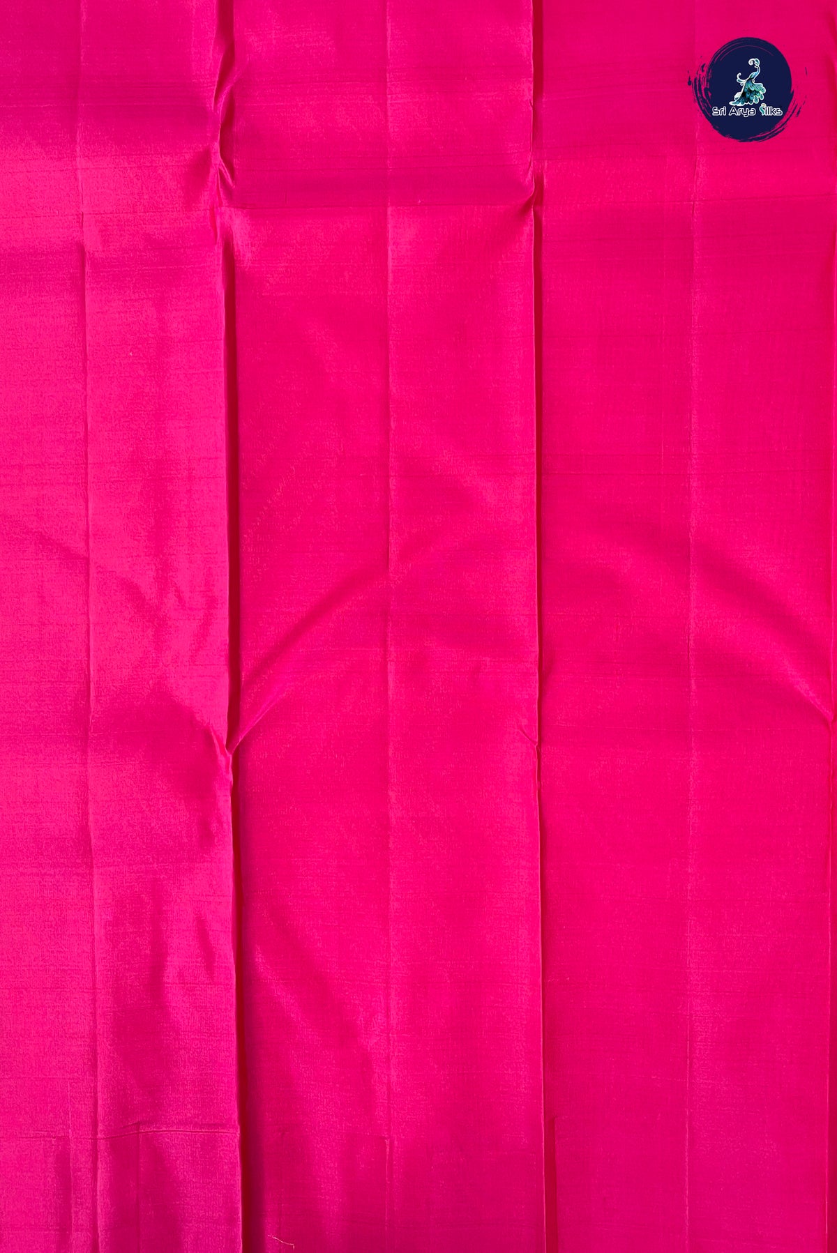 Pink Without Border Saree With Zari Woven Pattern