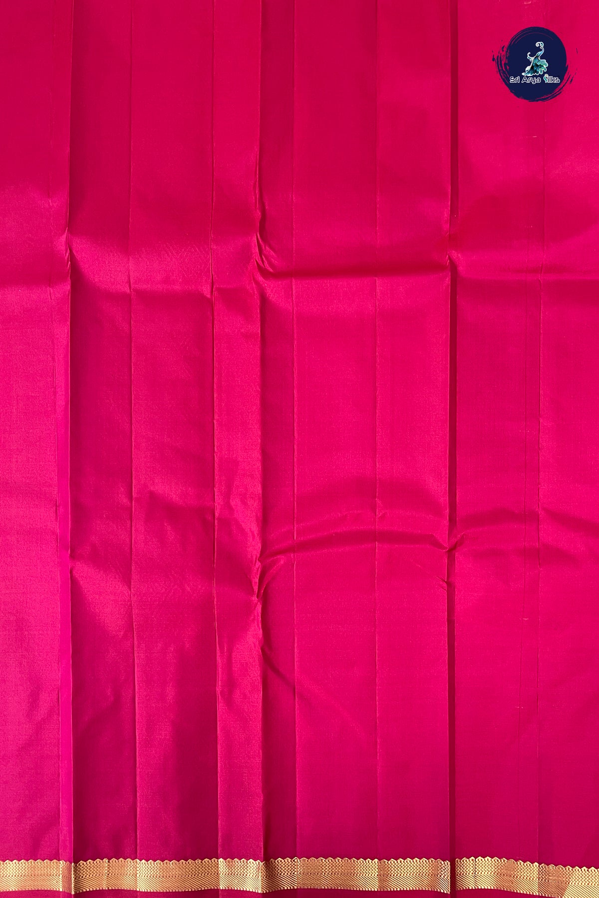 Dark Pink Light Weight Silk Saree With Zari Buttas Pattern