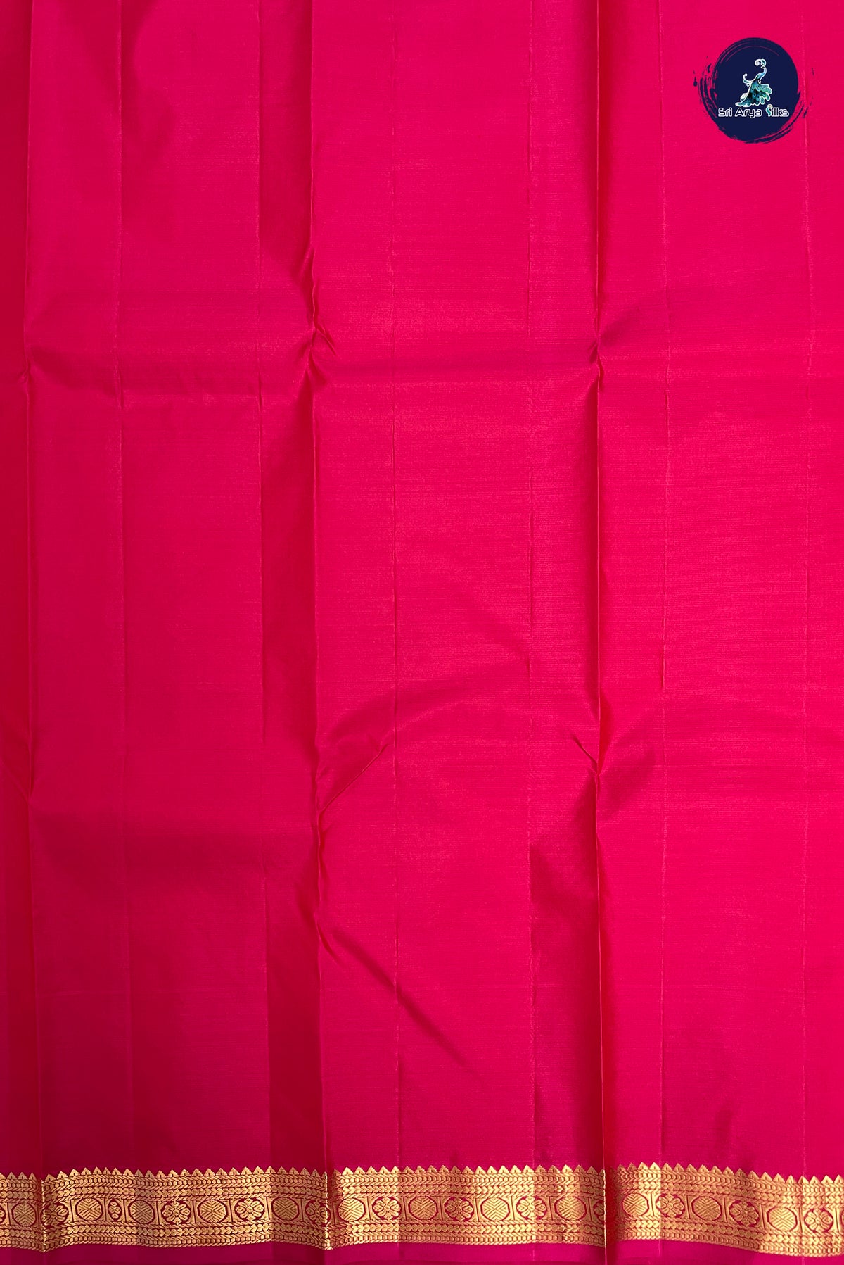 Dark Pink Light Weight Silk Saree With Zari Buttas Pattern