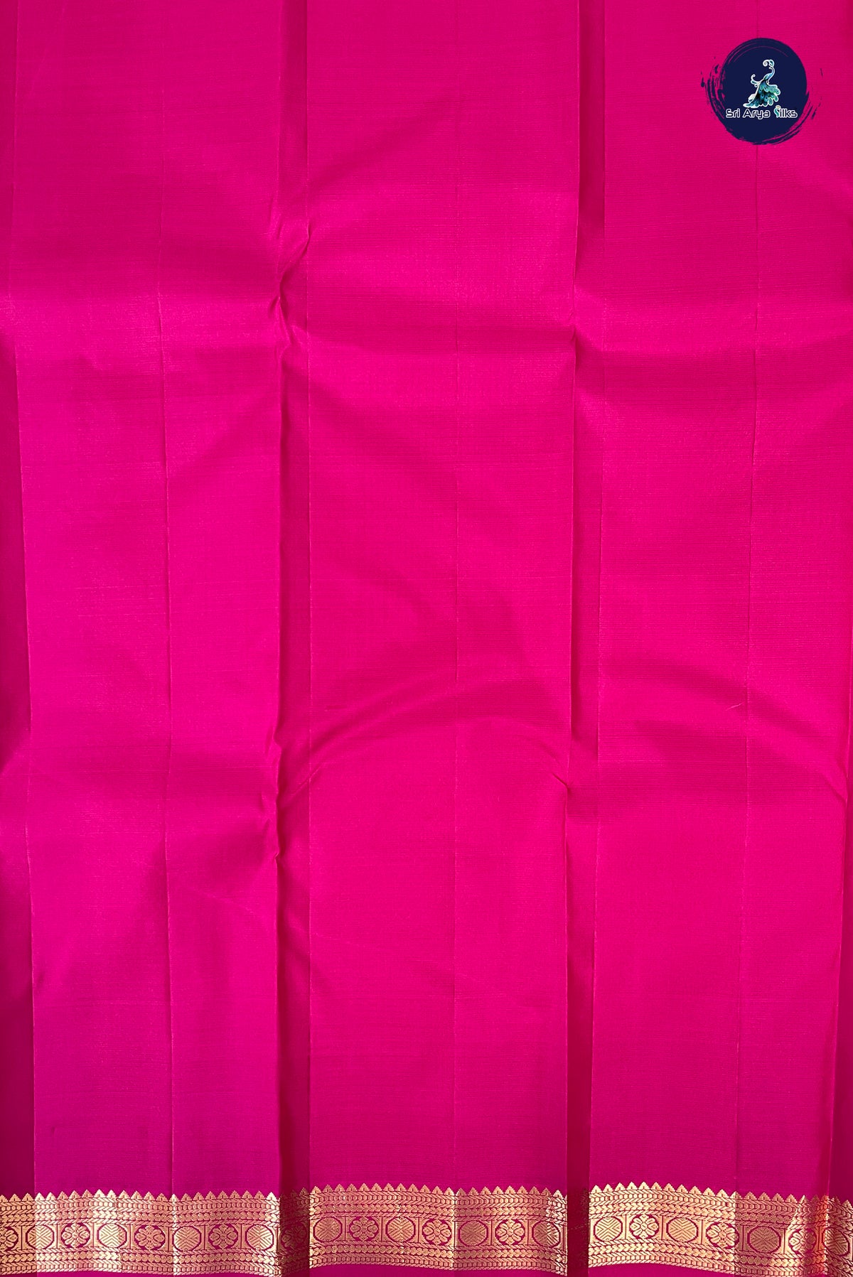 Rani Pink Light Weight Silk Saree With Zari Buttas Pattern