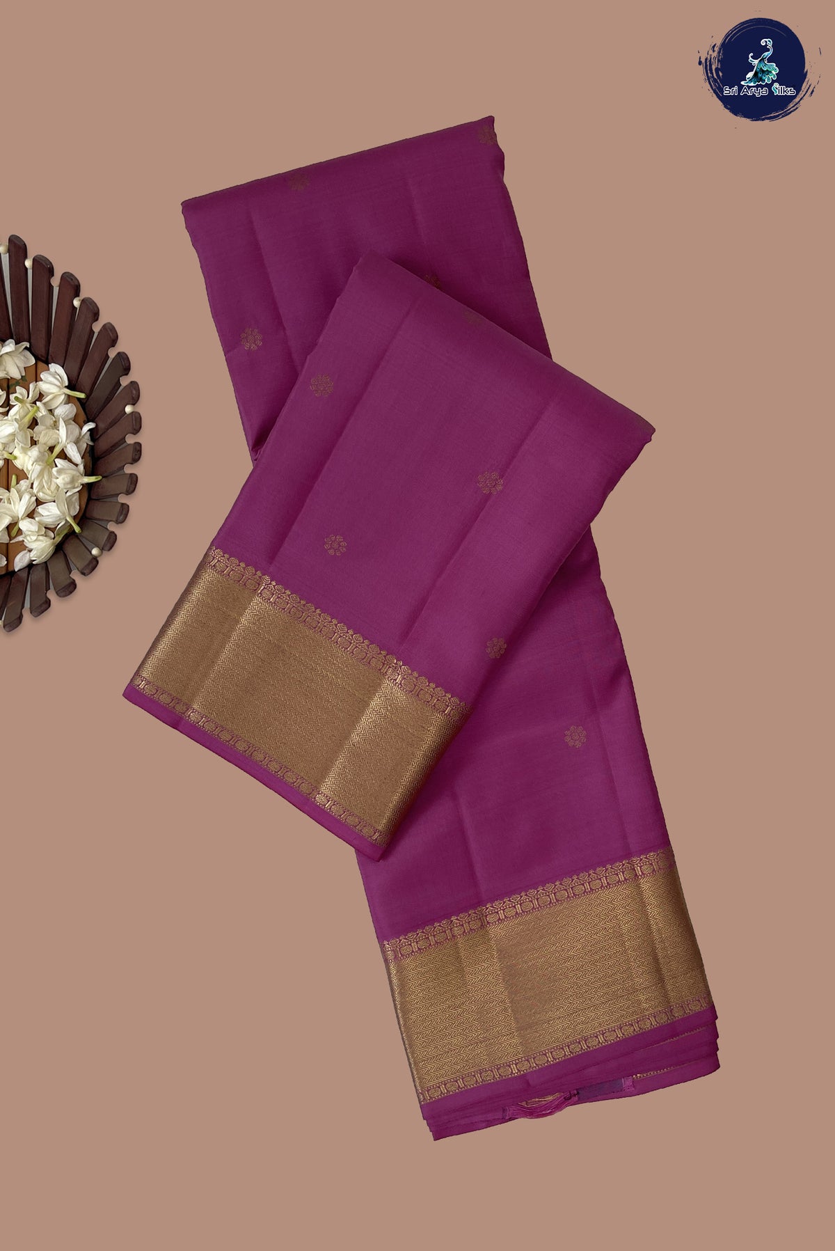 Pink Bridal Silk Saree With Zari Buttas Pattern