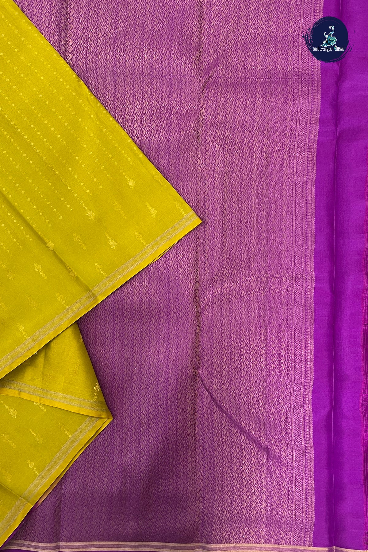 Mustard Yellow Light Weight Silk Saree With 1000 Butta Pattern