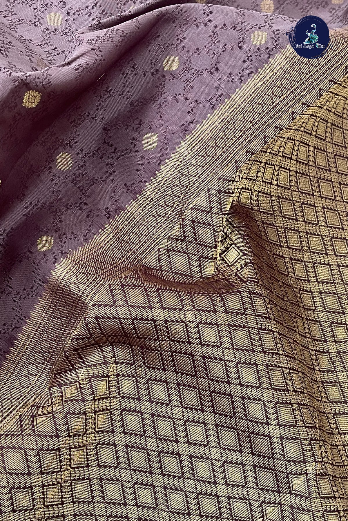 Chocolate Shade Bridal Silk Saree With Embossed Pattern
