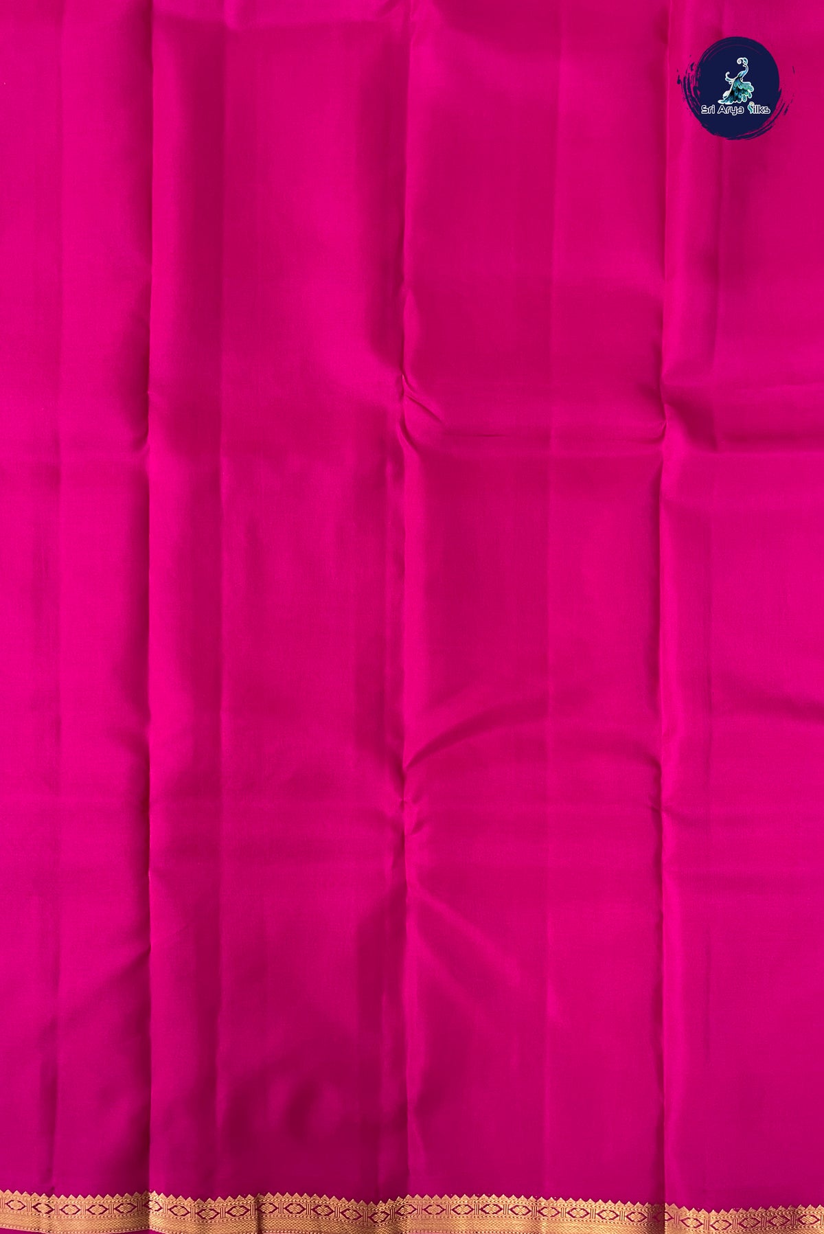 Rust Half Pure Silk Saree With Zari Buttas Pattern