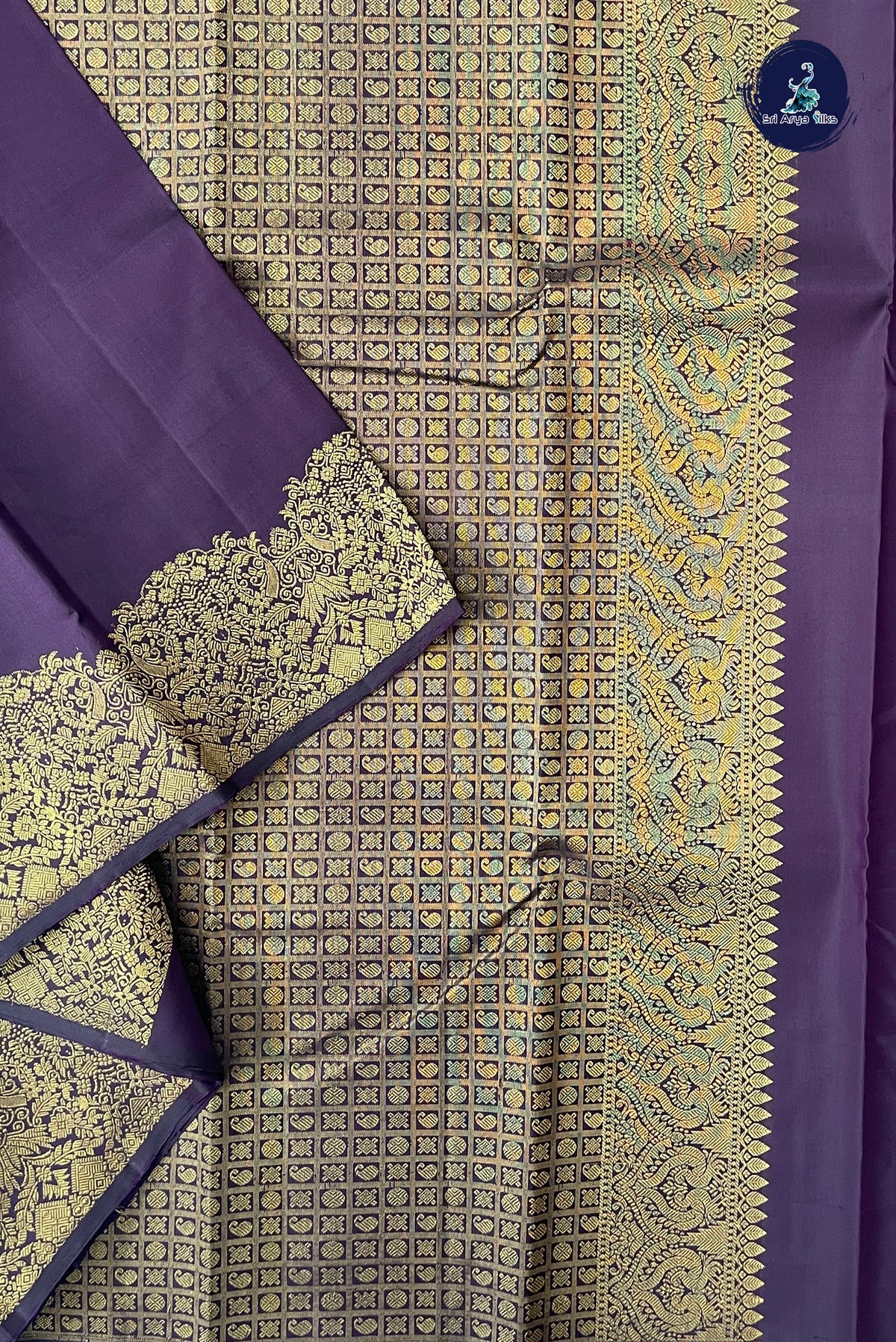 Coffee Brown Traditional Silk Saree With Plain Pattern