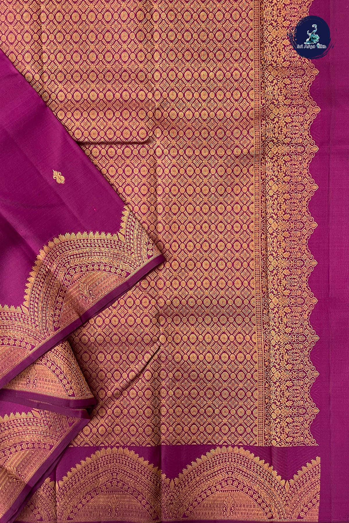 BeetRoot Shade Traditional Silk Saree With Zari Buttas Pattern
