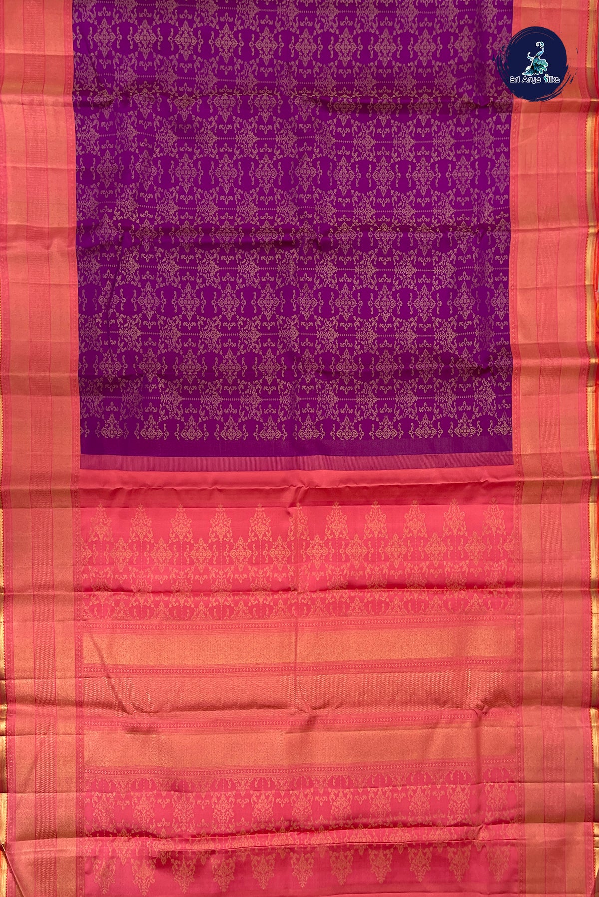 Vadamalli Brocade Silk Saree With Jacquard Pattern