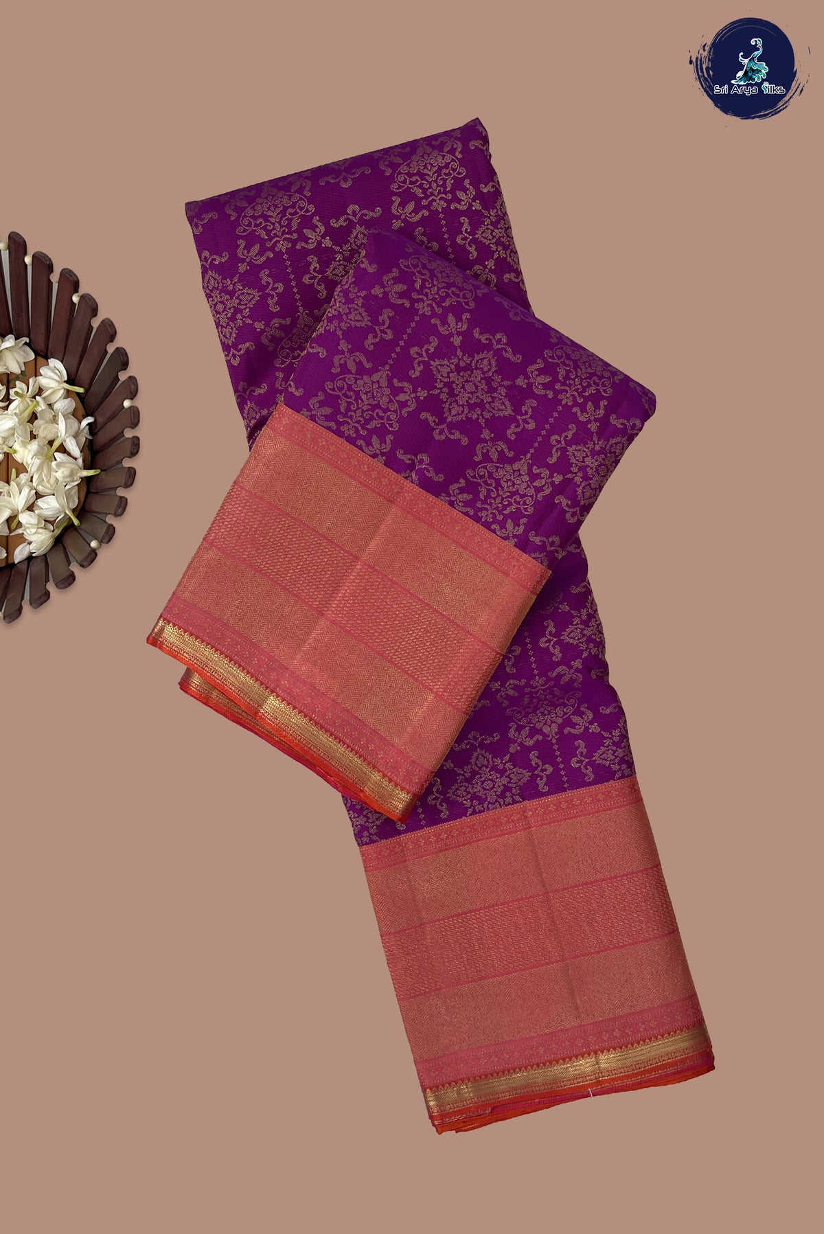 Vadamalli Brocade Silk Saree With Jacquard Pattern