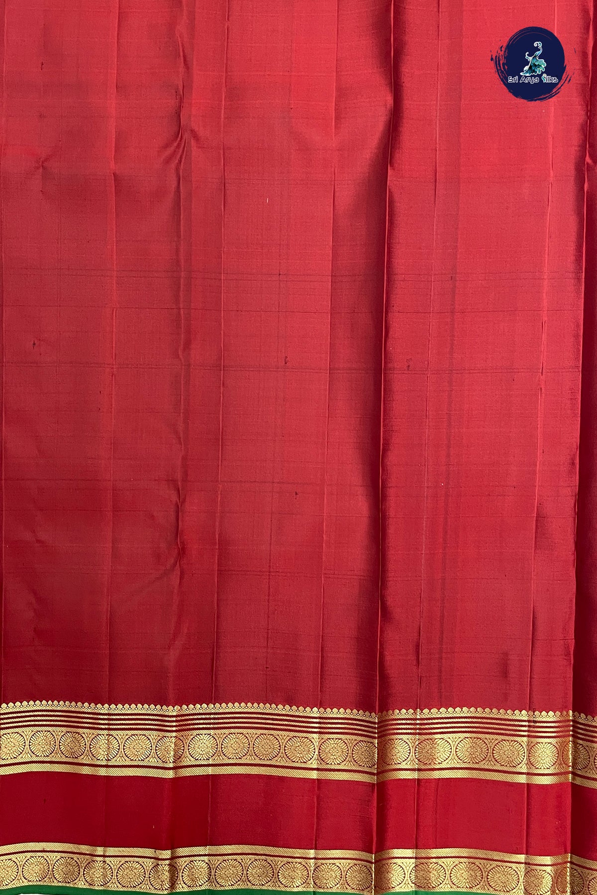 Violet Rettaippade Border Silk Saree With Zari Buttas Pattern