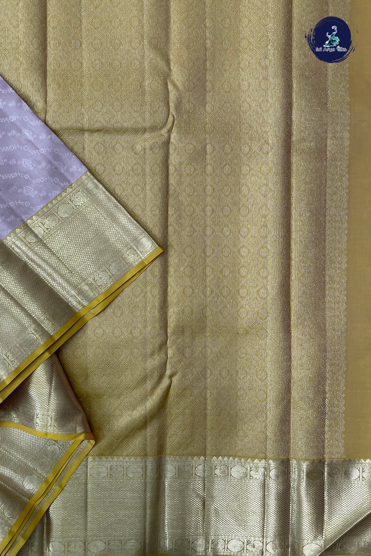 Beige Pink Brocade Silk Saree With Jacquard Pattern