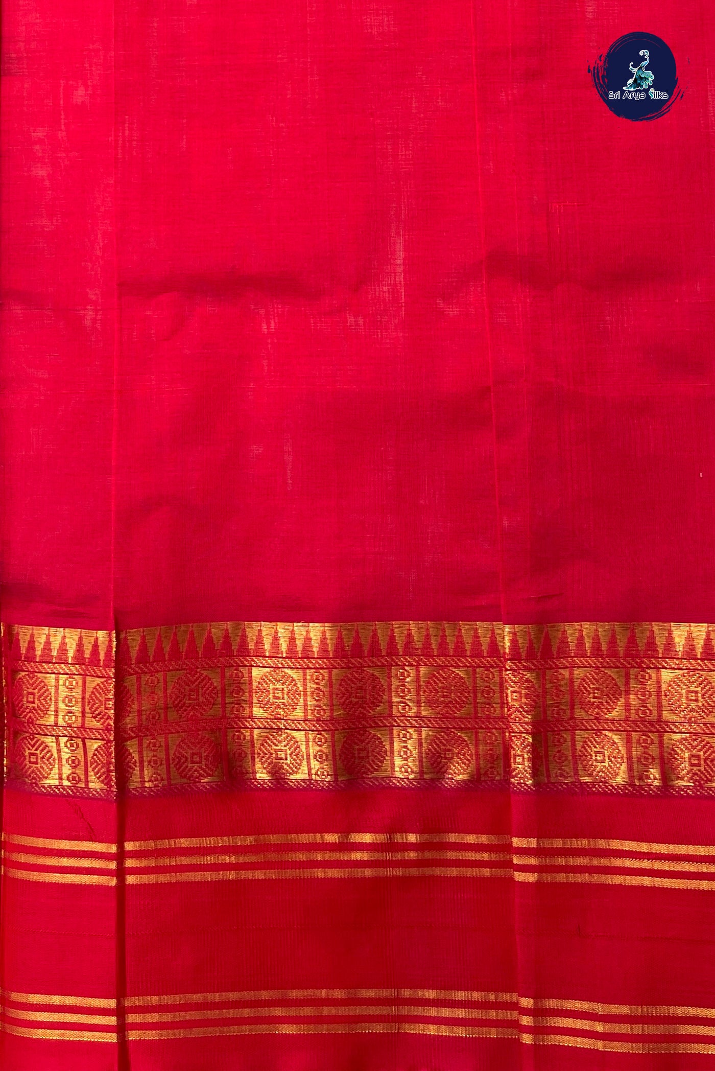 Coffee Brown Silk Cotton Saree With Zari Checked Pattern