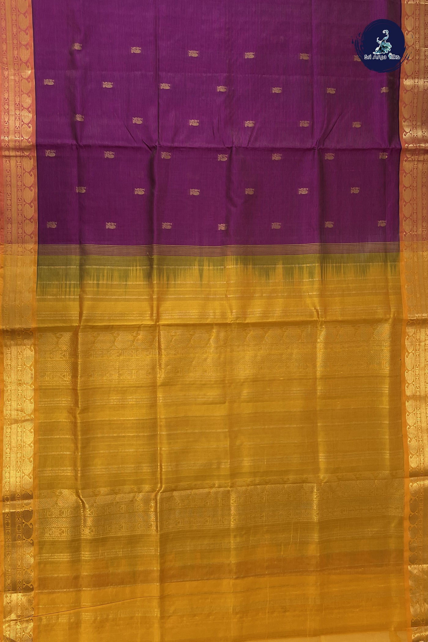 BeetRoot Shade Silk Cotton Saree With Vaira Oosi Pattern