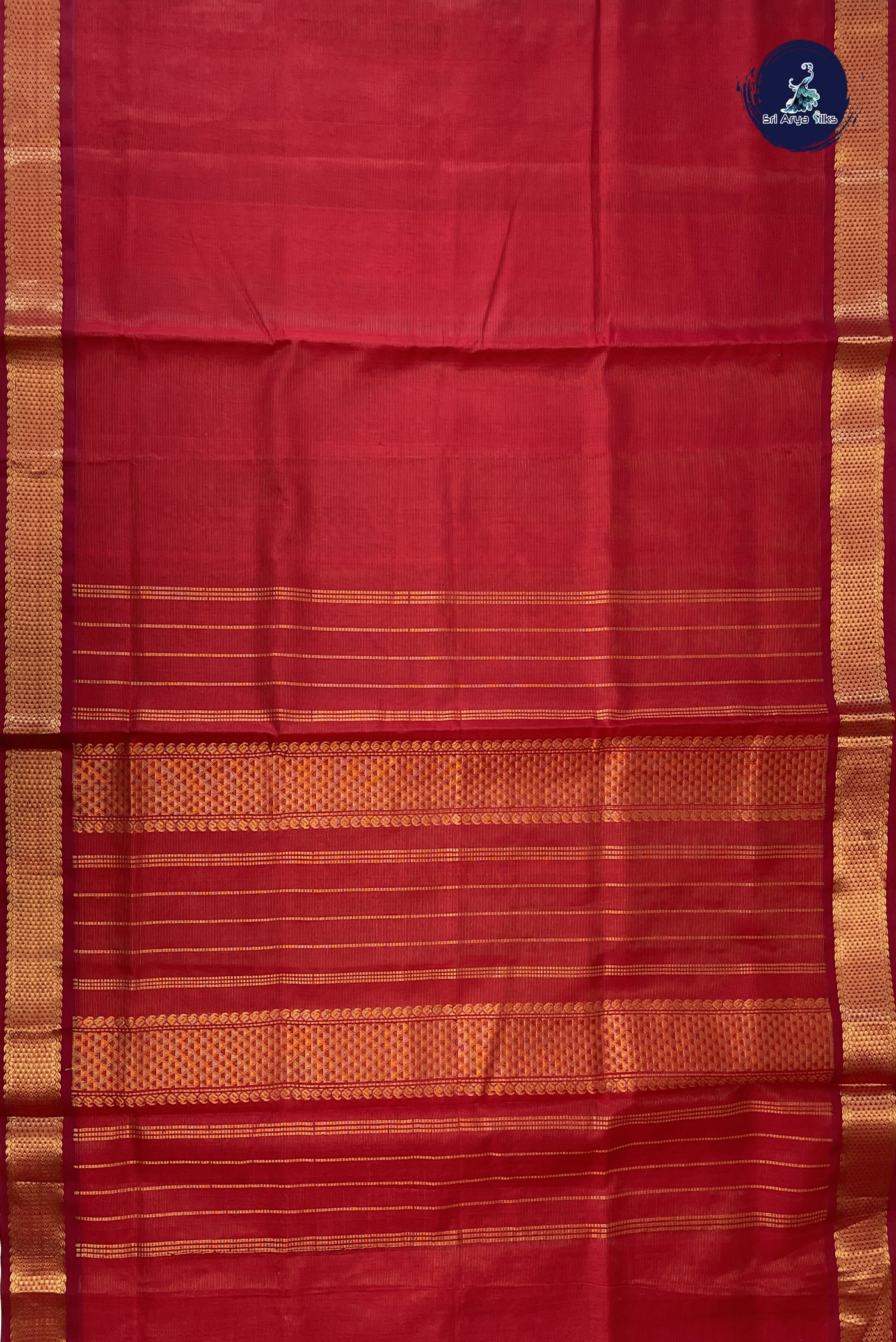 Arakku Silk Cotton Saree With Vaira Oosi Pattern
