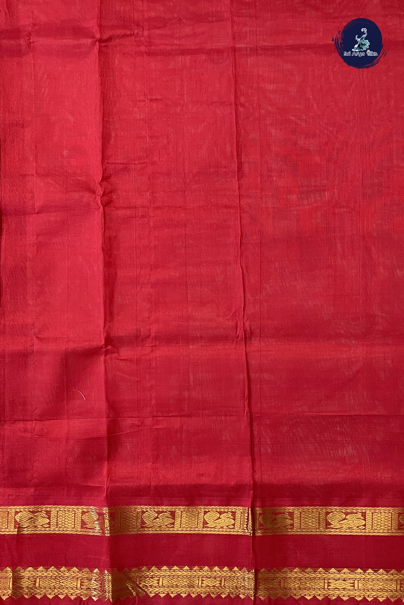 Dual Tone Wine Bridal Silk Cotton Saree With Zari Checked Pattern