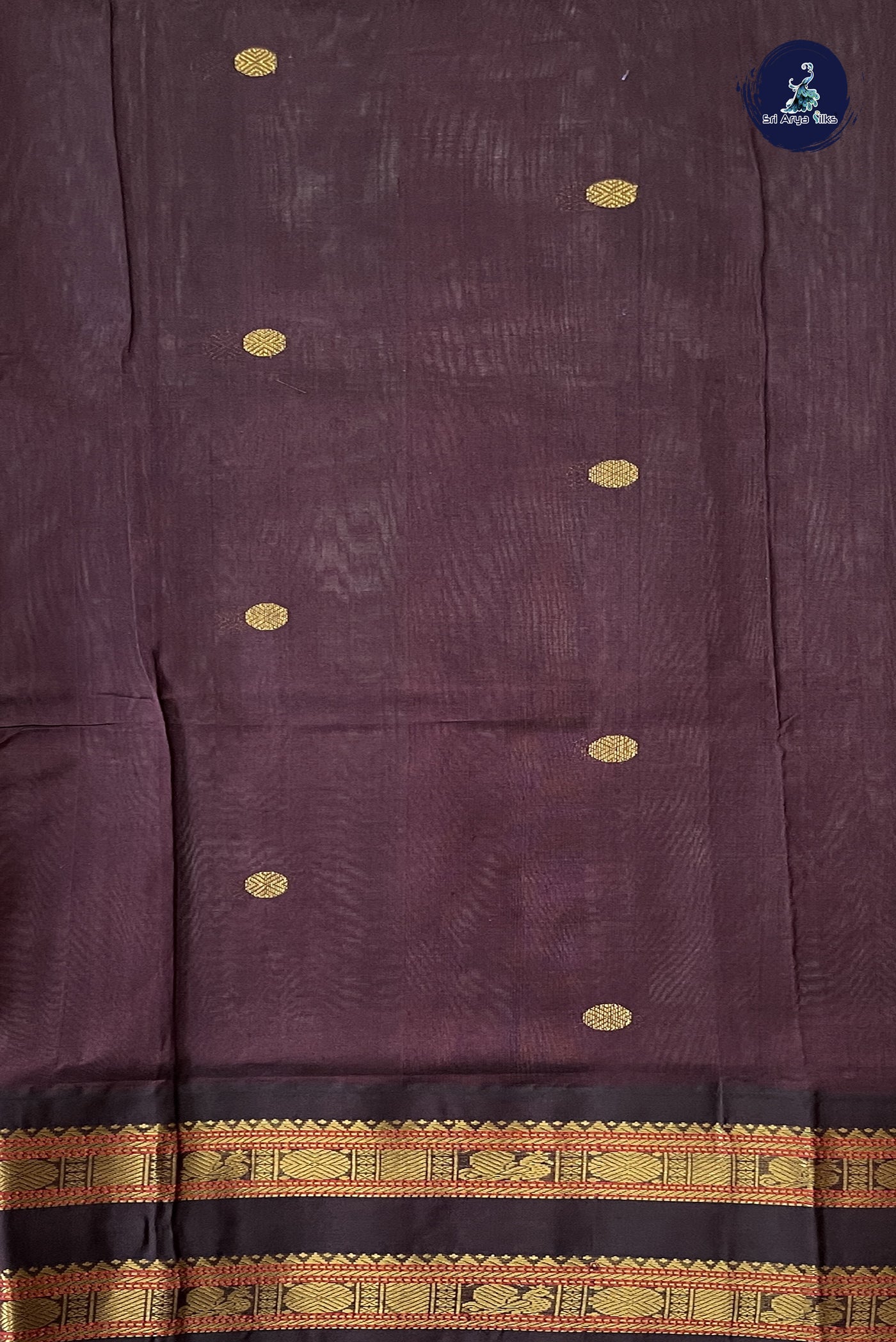 Silver Grey Korvai Silk Cotton Saree With Zari Buttas Pattern