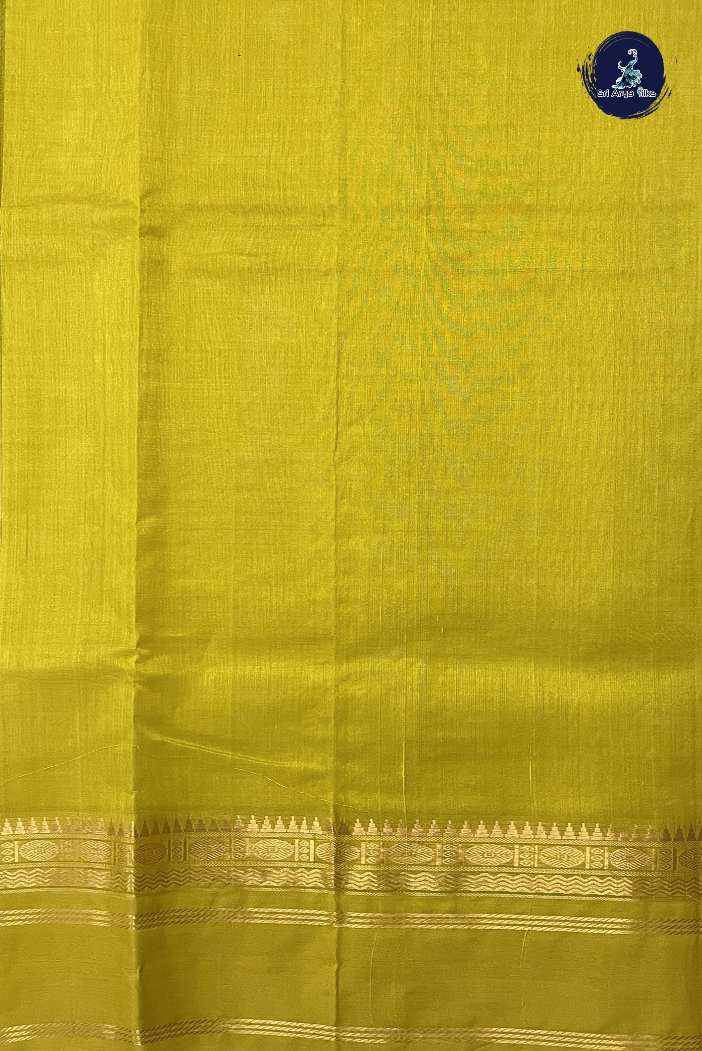 Dark Green Korvai Silk Cotton Saree With Zari Checked Pattern