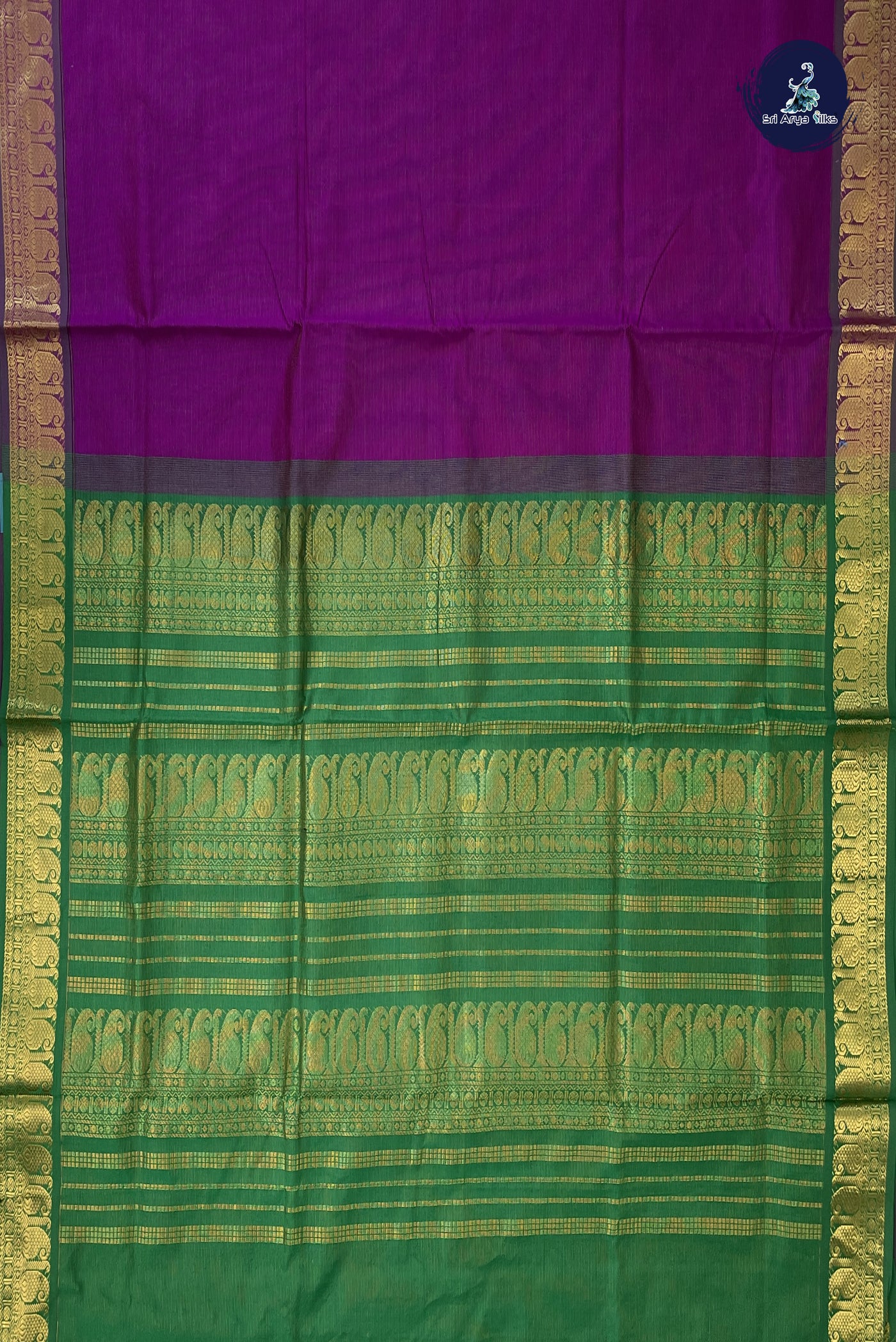 Vadamalli Vaira Oosi Silk Cotton Saree With Vaira Oosi Pattern