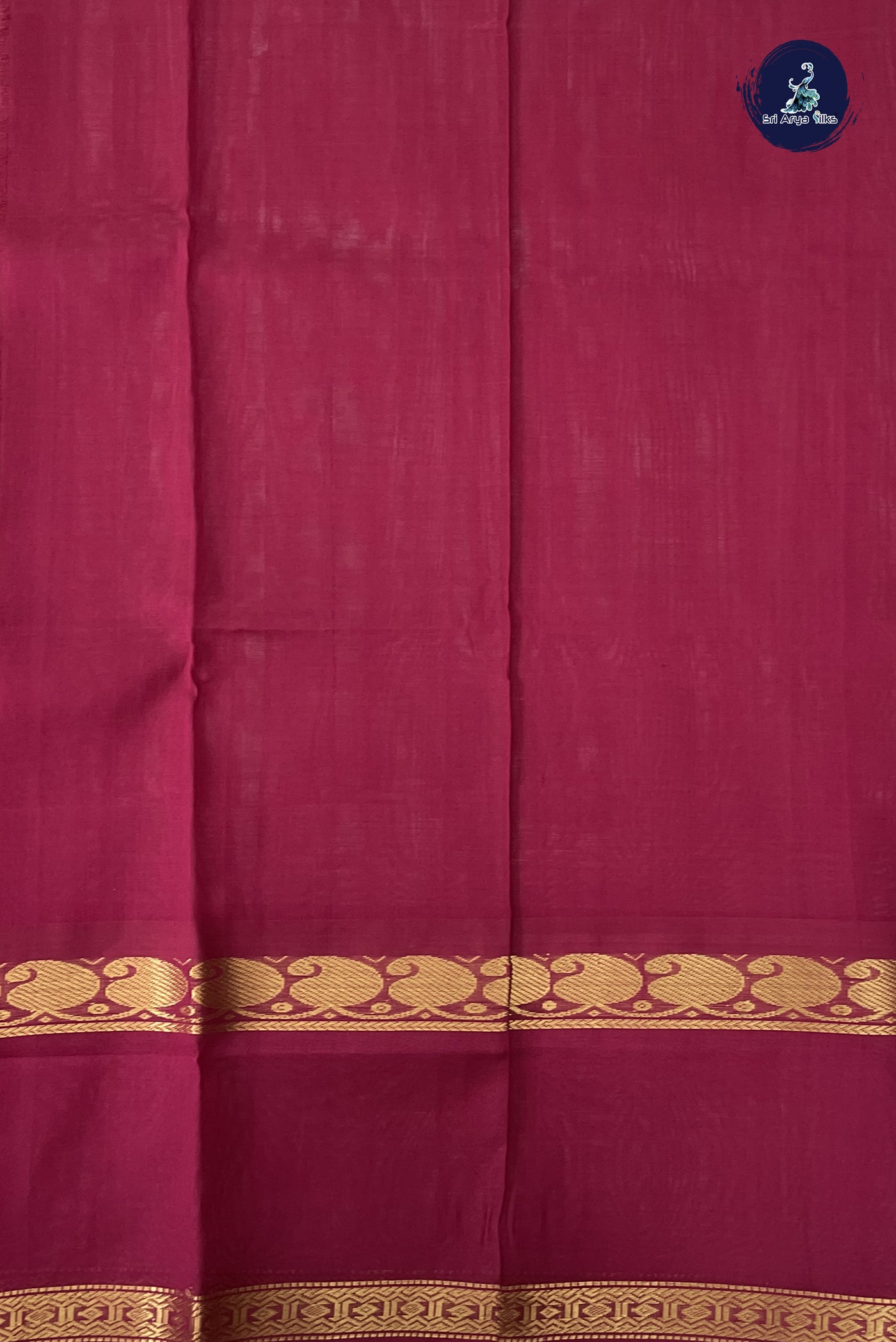 Light Burgundy Silk Cotton Saree With Zari Checked Pattern