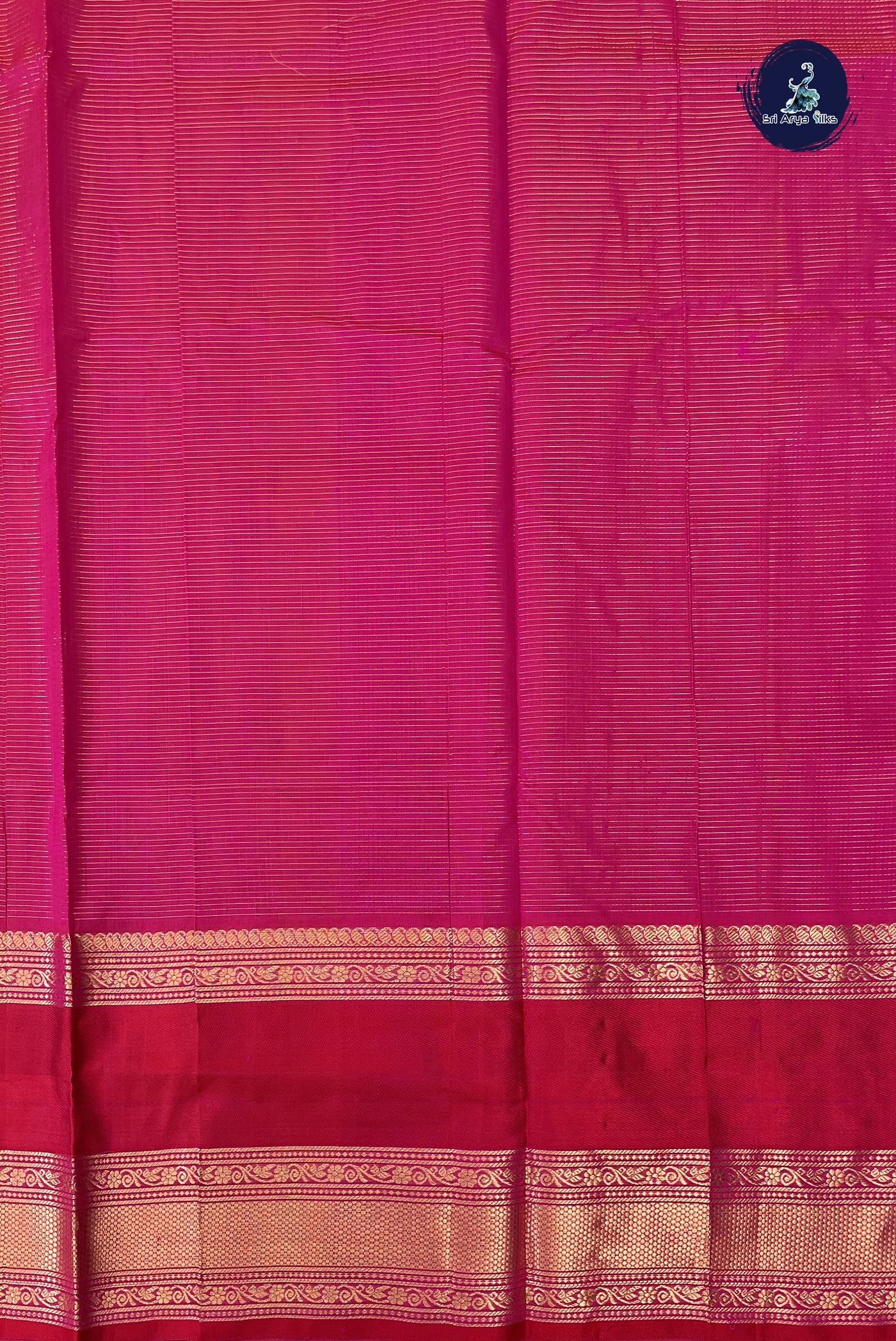 Dual Tone Pink Bridal Silk Cotton Saree With Zari Checked Pattern