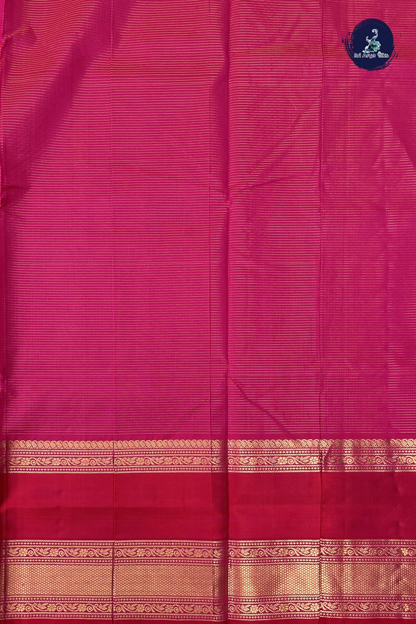 Dual Tone Pink Bridal Silk Cotton Saree With Zari Checked Pattern