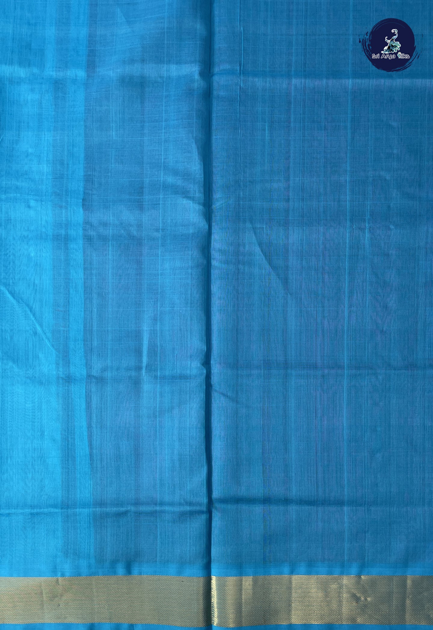 Dual Tone Purple Simple Silk Cotton Saree With Plain Pattern