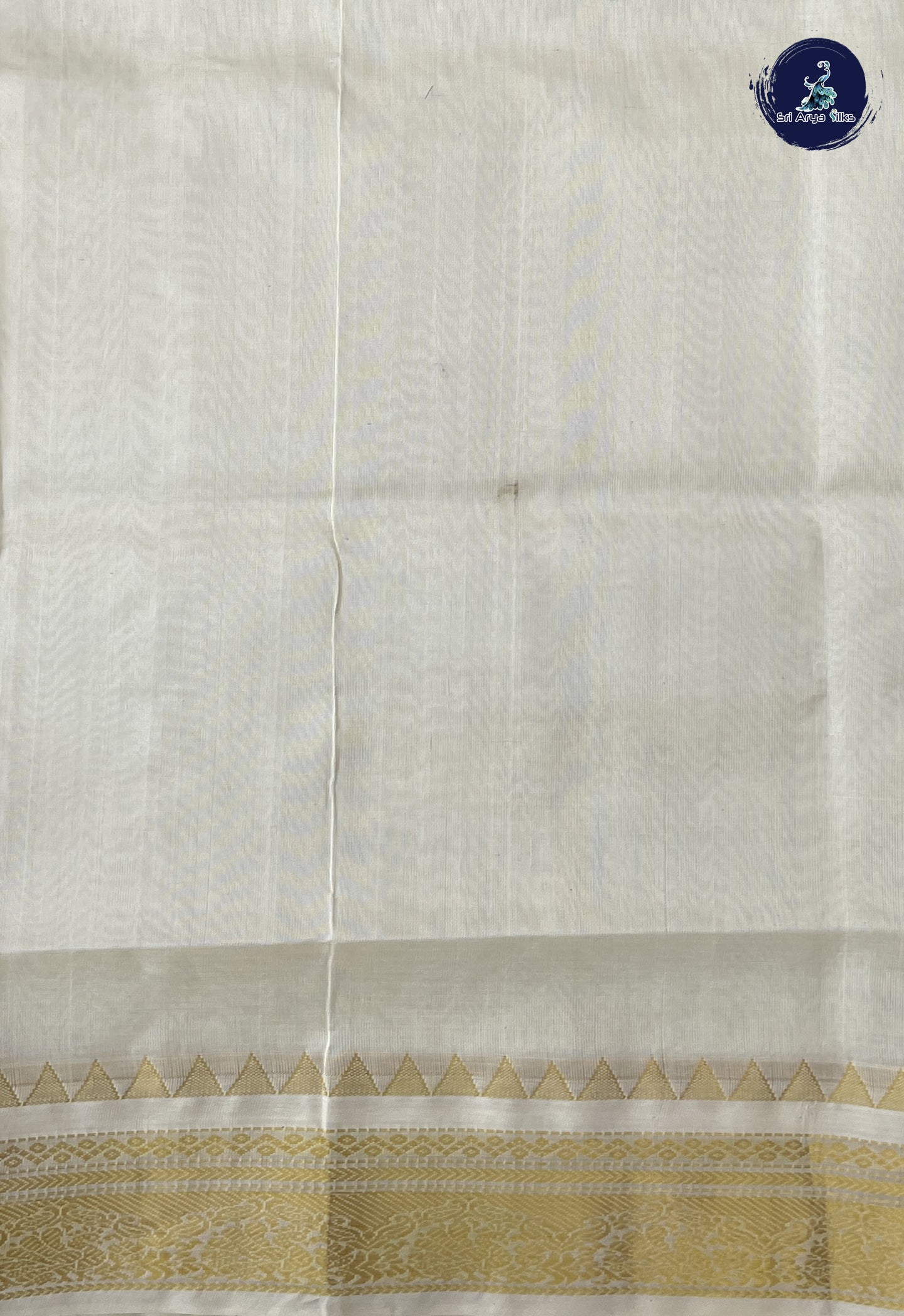 Brown Korvai Silk Cotton Saree With Zari Checked Pattern