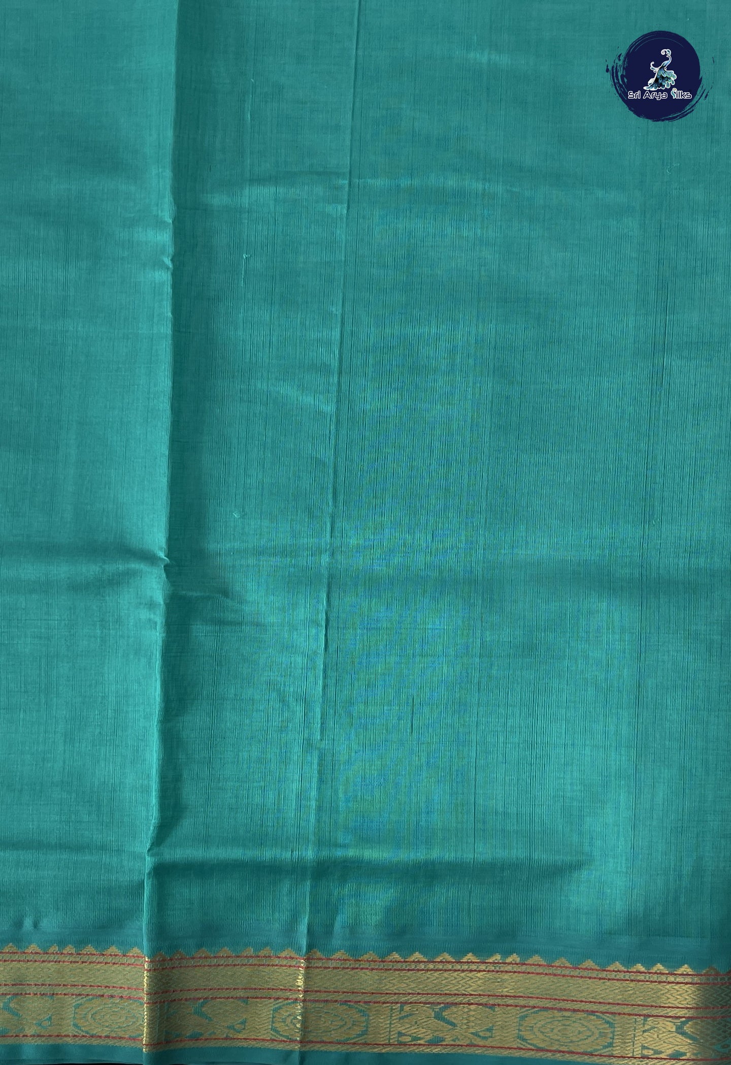 Pastel Shade Korvai Silk Cotton Saree With Checked Pattern