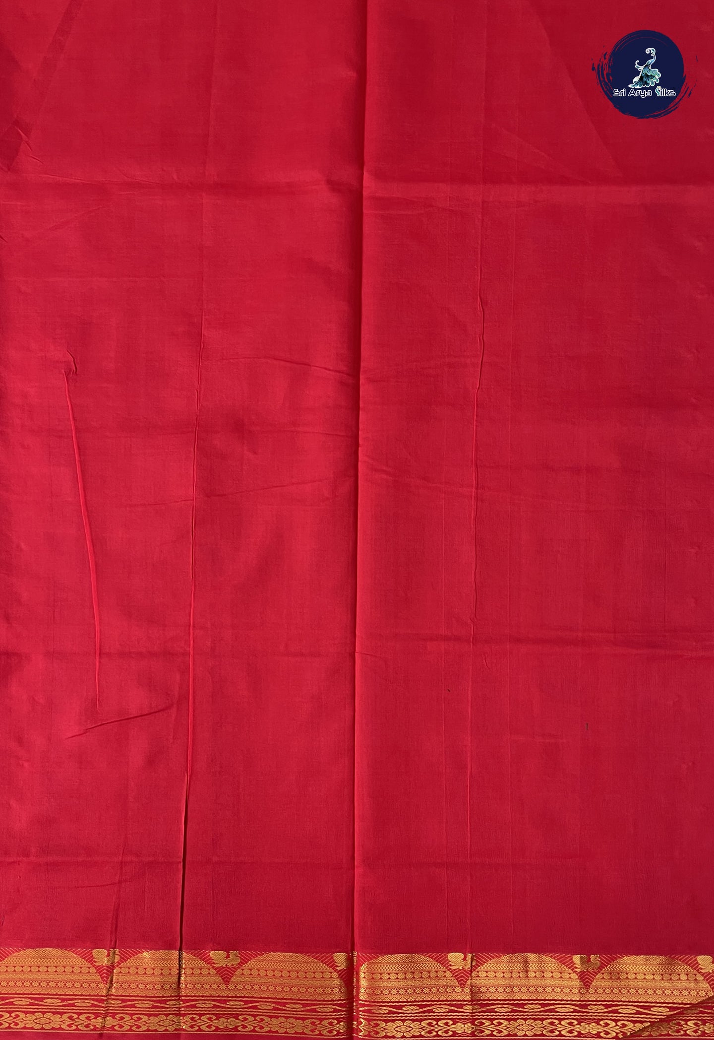 Violet Semi Silk Cotton Saree With Plain Pattern